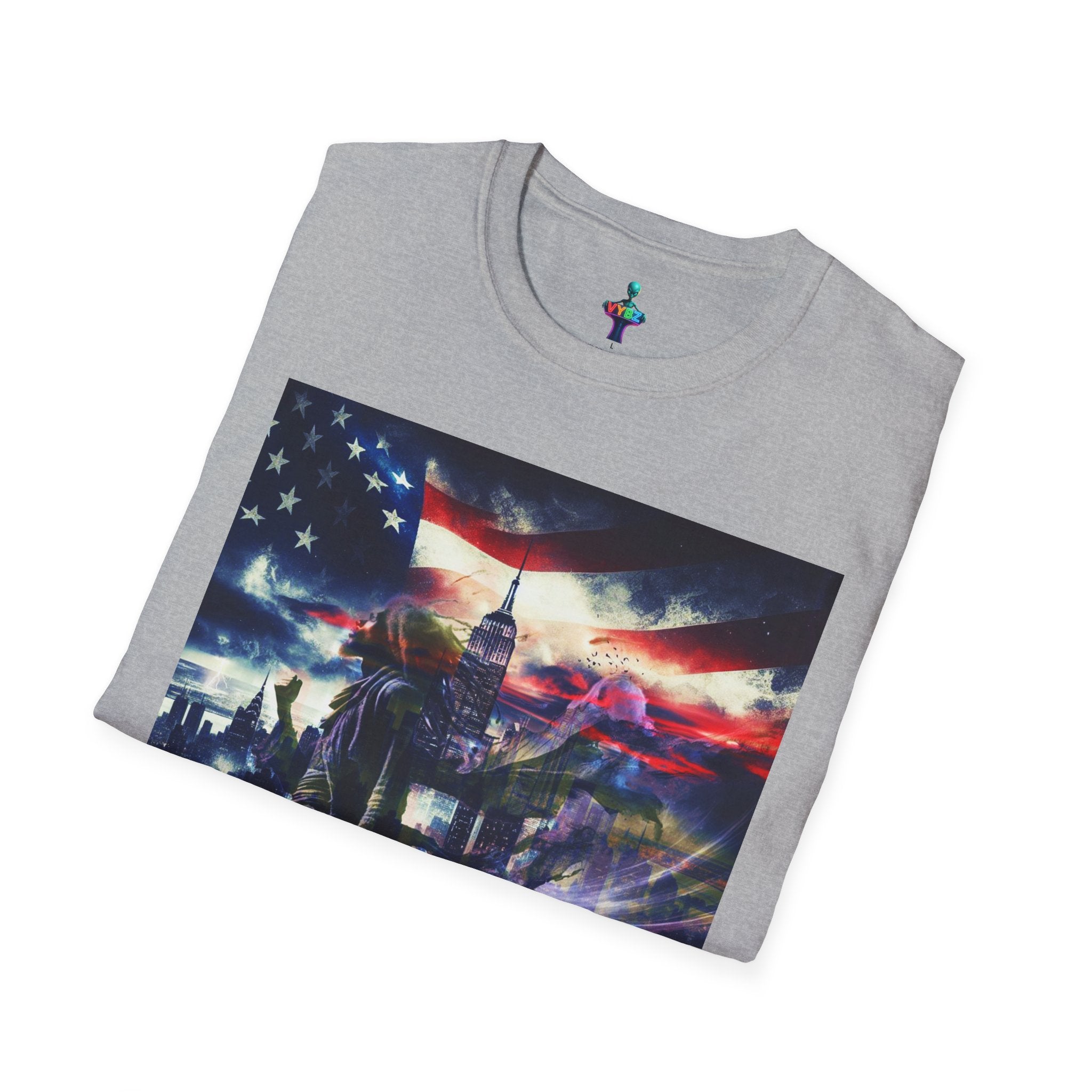 VYBZ Freedom-Themed Graphic Tee