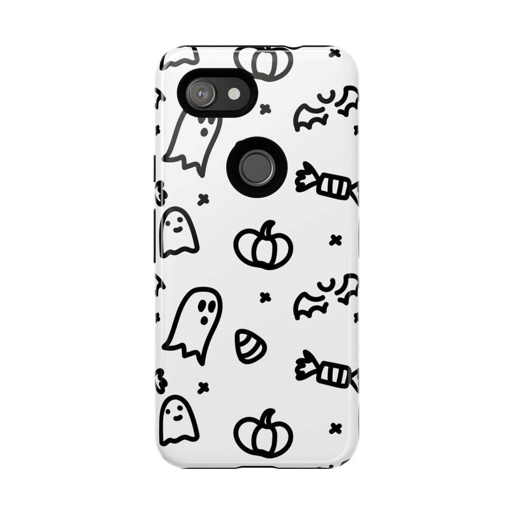Halloween Themed Phone Case, Spooky Ghosts and Pumpkins, Fall Decor, Costume Party, Trick or Treat