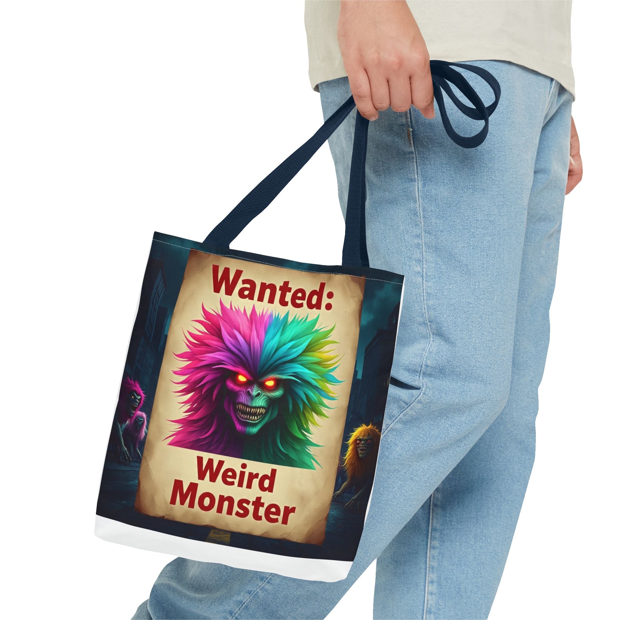 VYBZ Wanted Monster Print Tote Bag