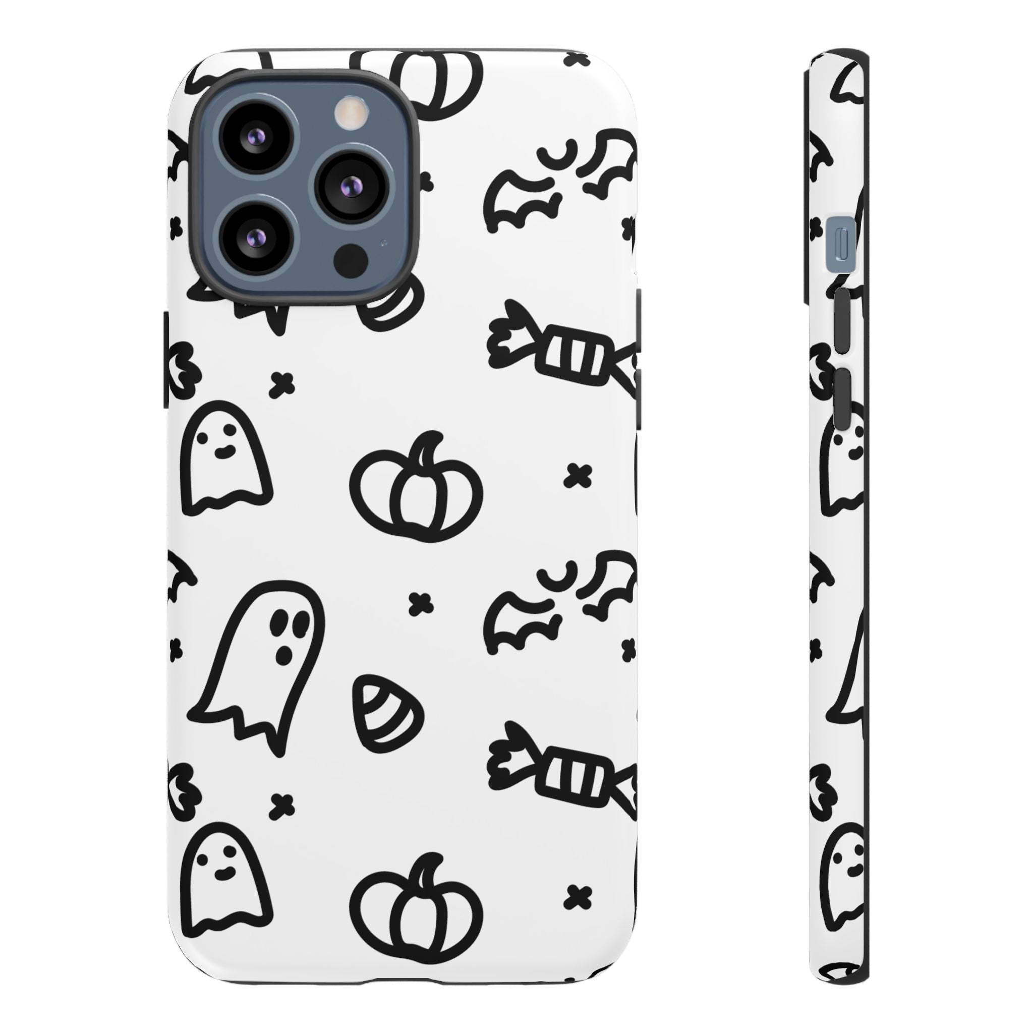 Halloween Themed Phone Case, Spooky Ghosts and Pumpkins, Fall Decor, Costume Party, Trick or Treat
