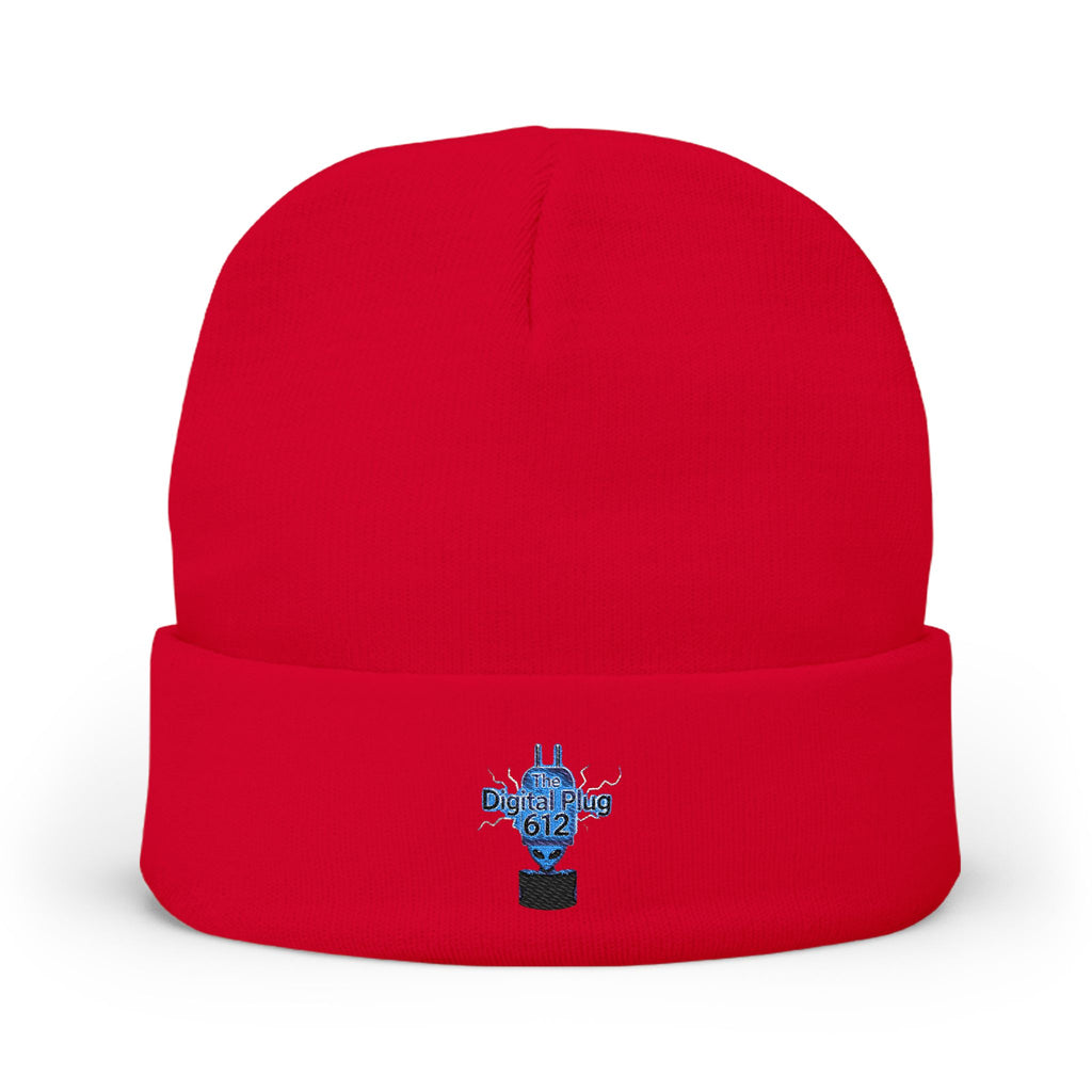 Embroidered Knit Digital Plug 612 Beanie