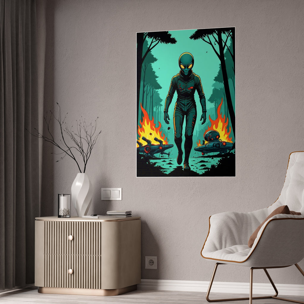 Glossy Alien Poster