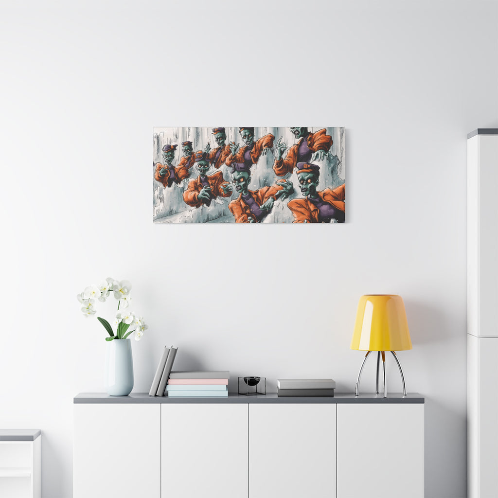 Zombie Chorus Matte Canvas Wall Art