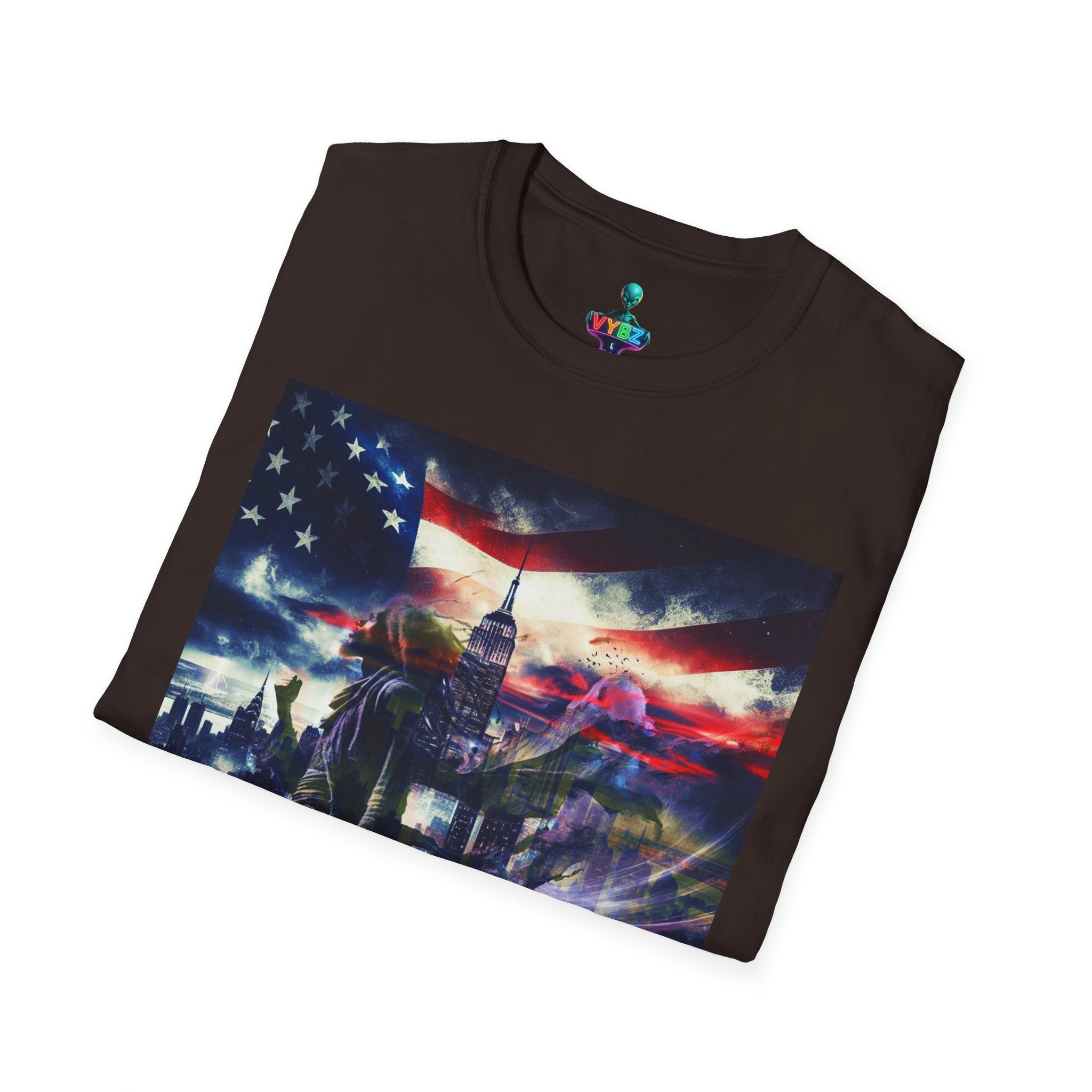 VYBZ Freedom-Themed Graphic Tee