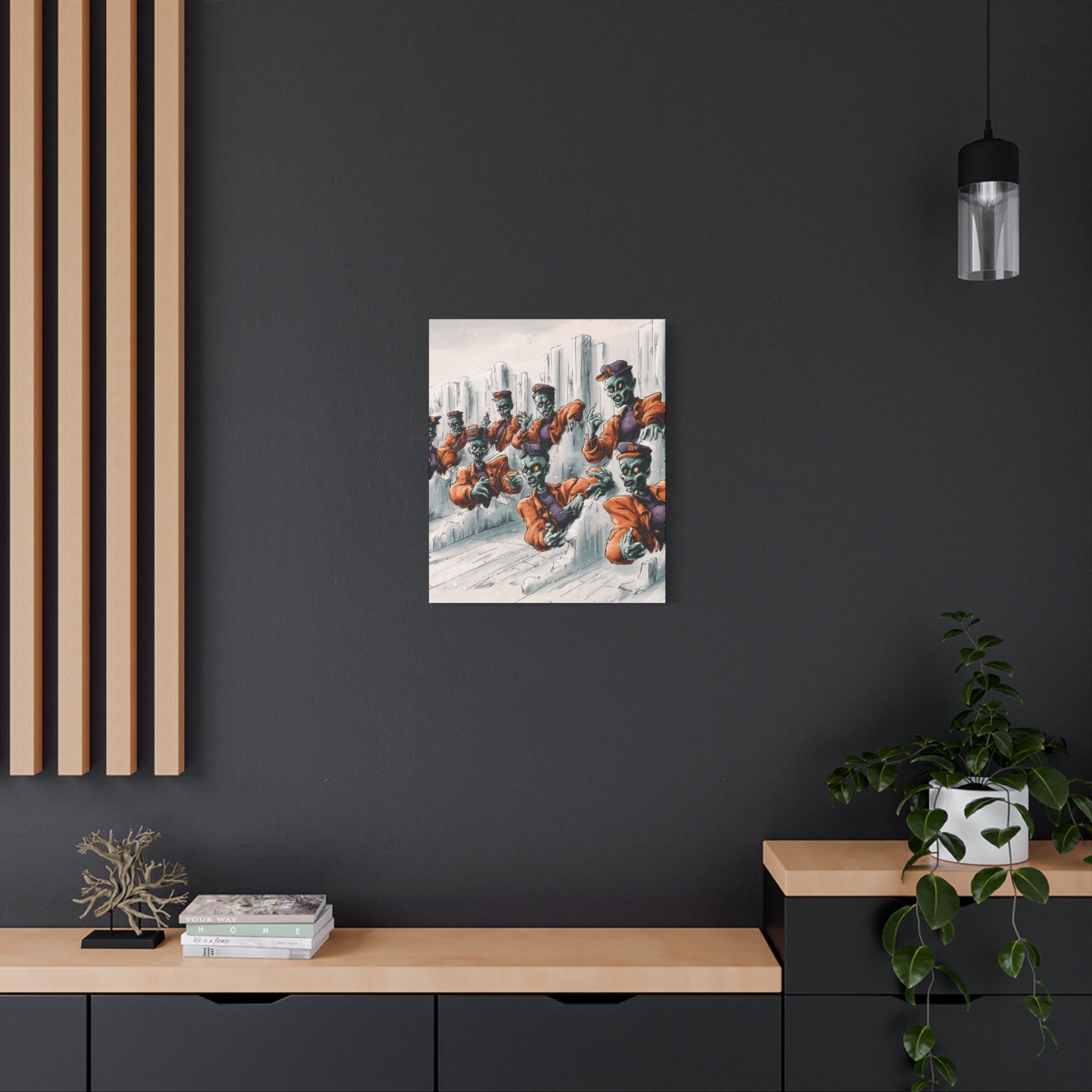 Zombie Chorus Matte Canvas Wall Art