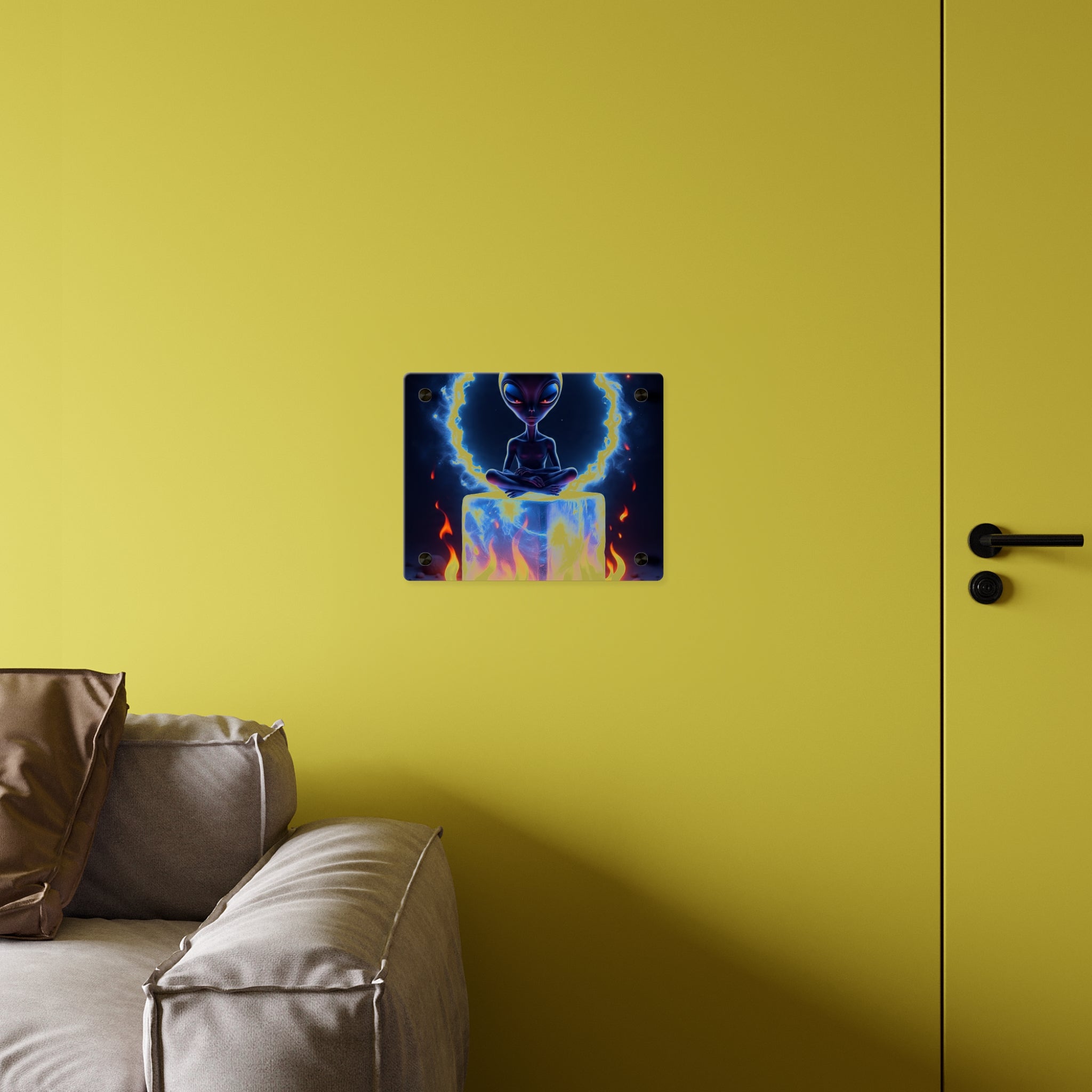 Cosmic Alien Acrylic Wall Art