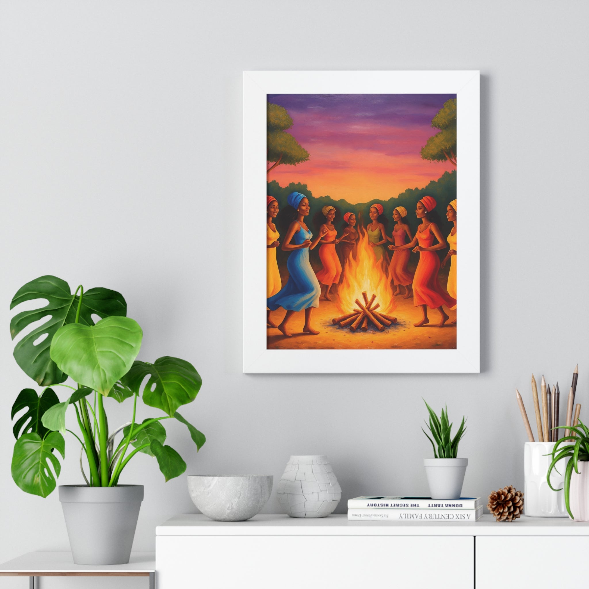 African Women Dance Party Celebration Poster