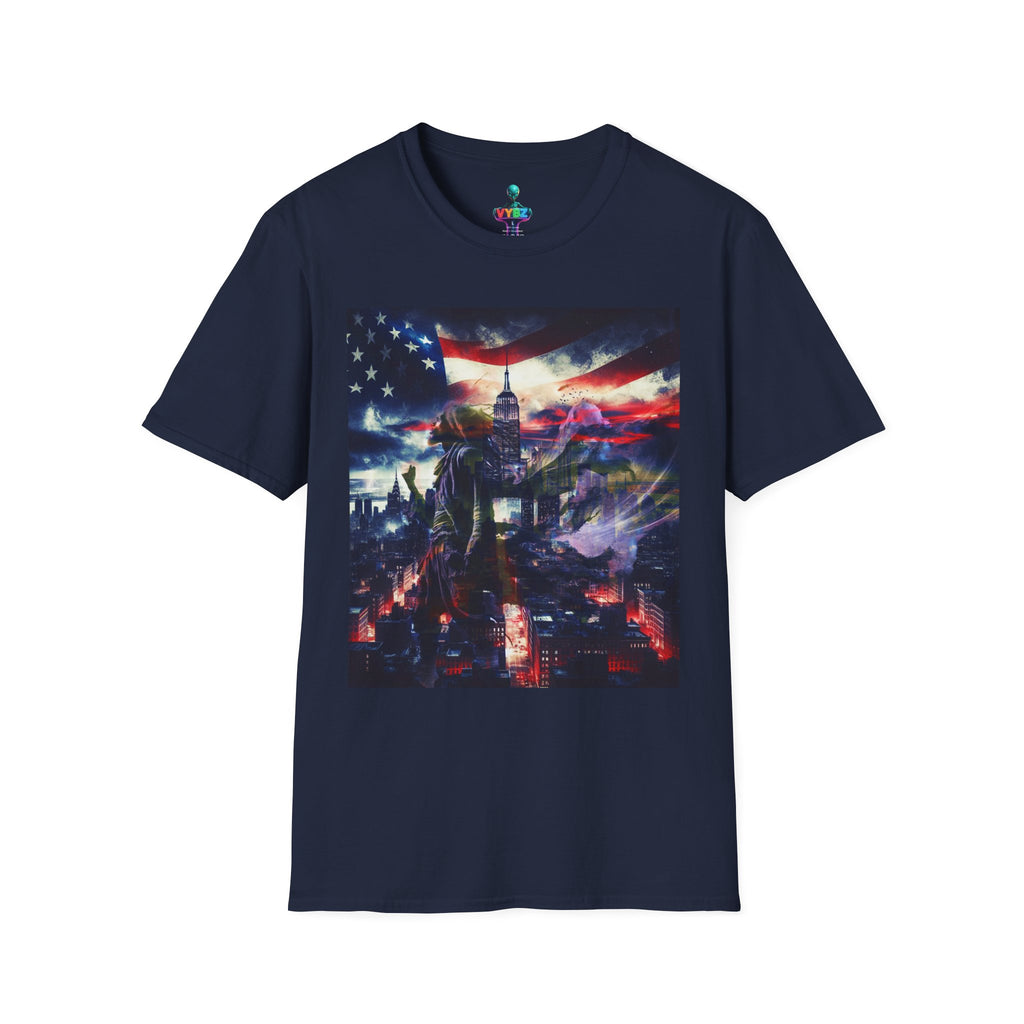 VYBZ Freedom-Themed Graphic Tee