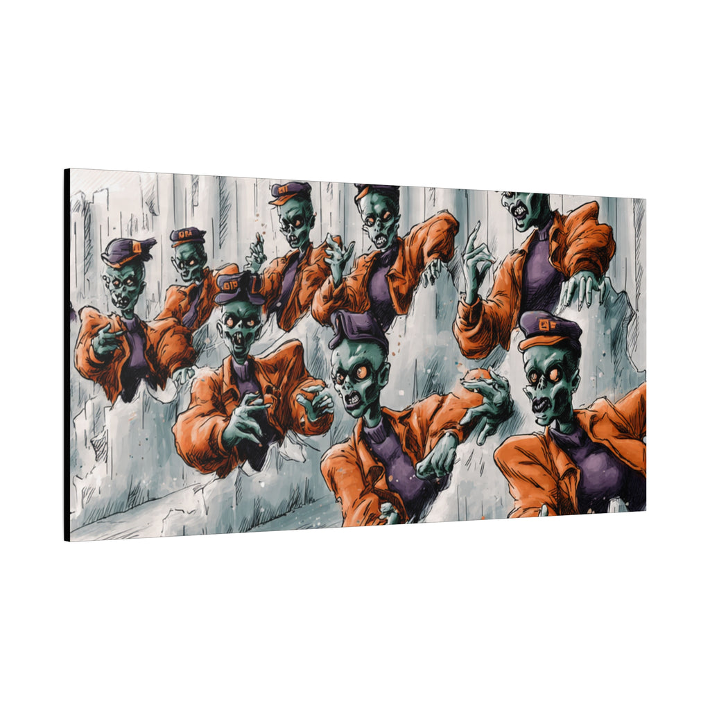 Zombie Chorus Matte Canvas Wall Art