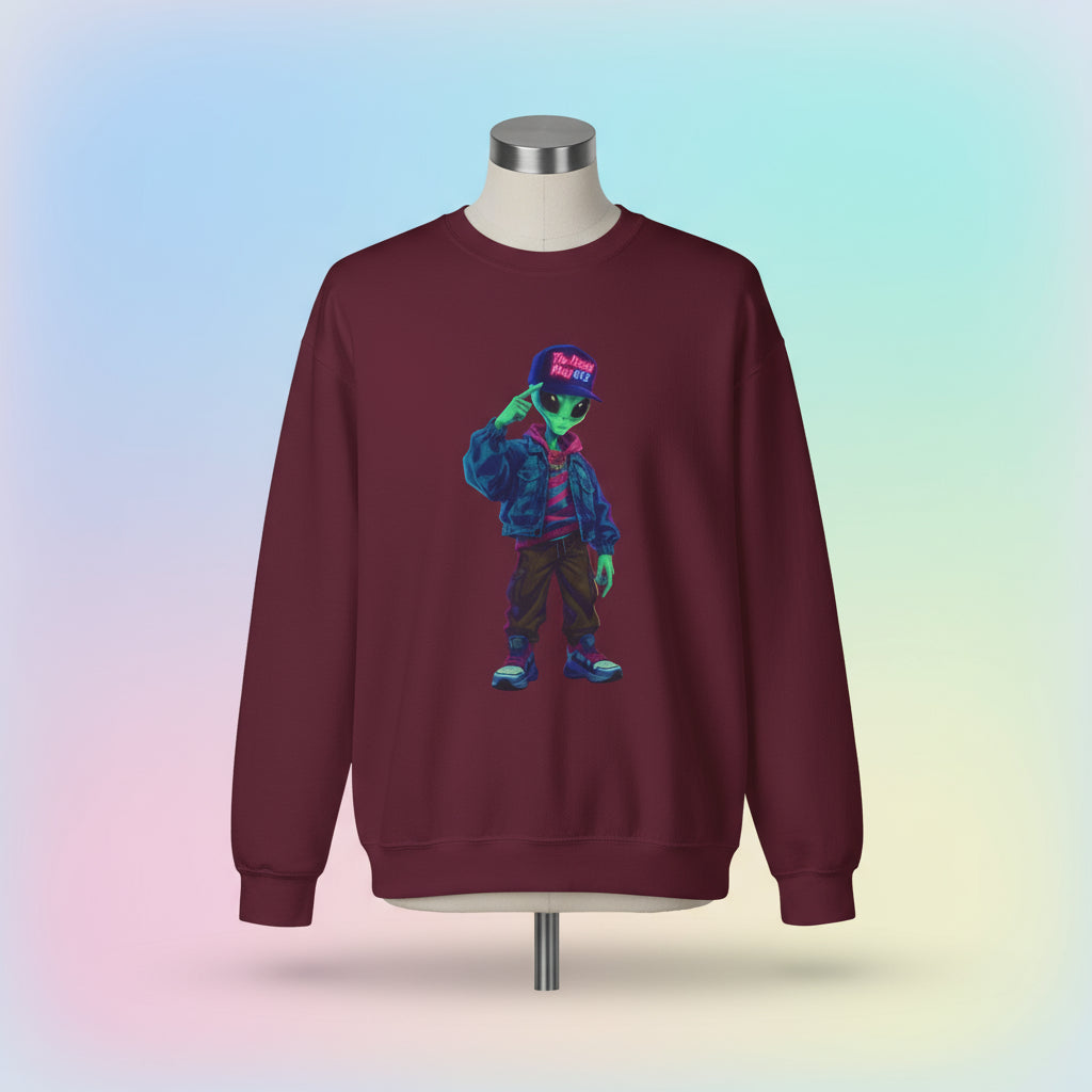 Stylish Alien Graphic Sweatshirt | Unisex Heavy Blend Crewneck | Trendy Casual Wear, Gift for Hipsters, Streetwear Fashion, Unique Art [...]