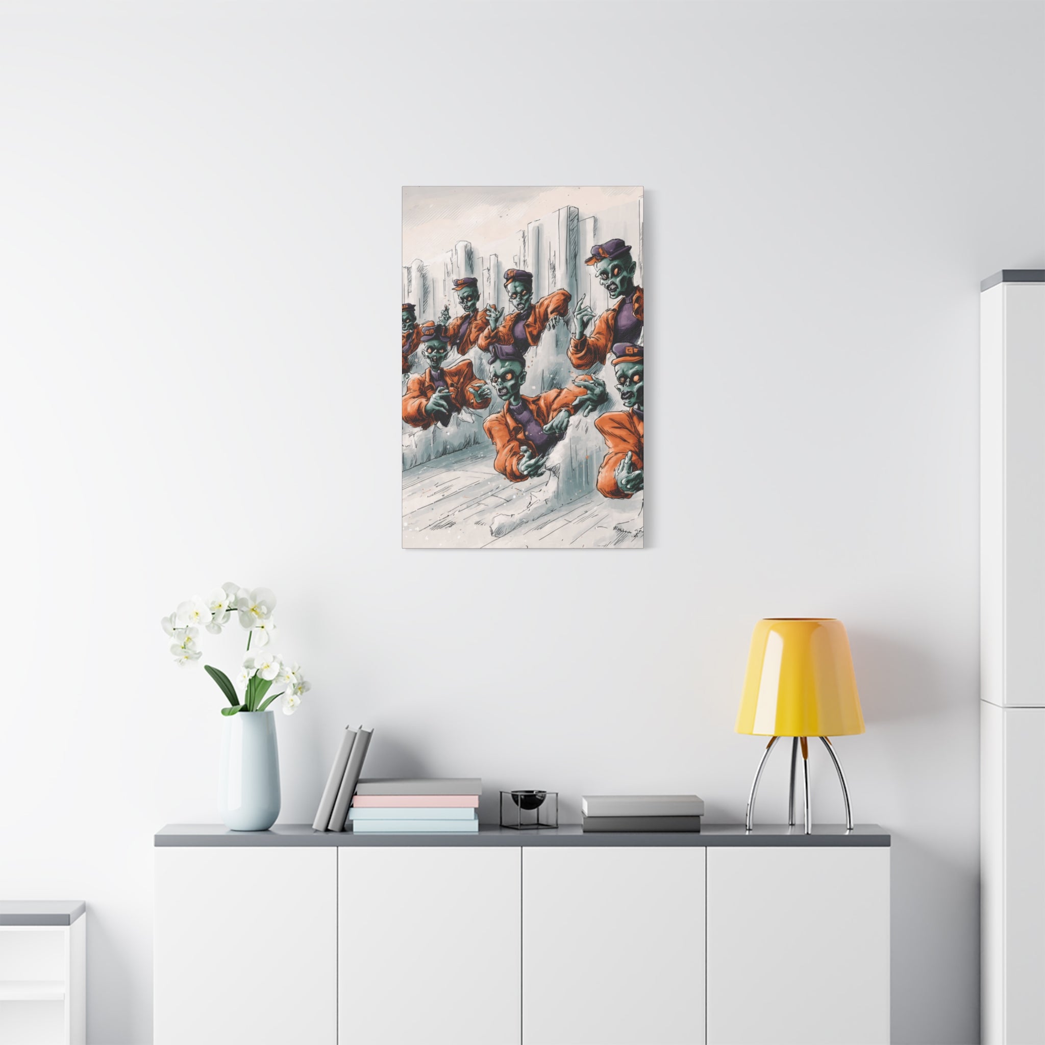 Zombie Chorus Matte Canvas Wall Art