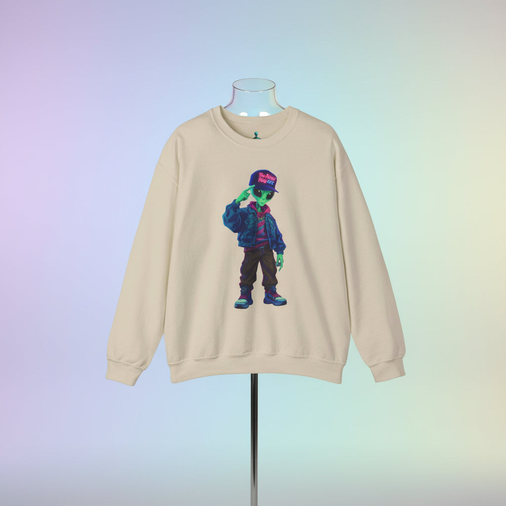 Stylish Alien Graphic Sweatshirt | Unisex Heavy Blend Crewneck | Trendy Casual Wear, Gift for Hipsters, Streetwear Fashion, Unique Art [...]