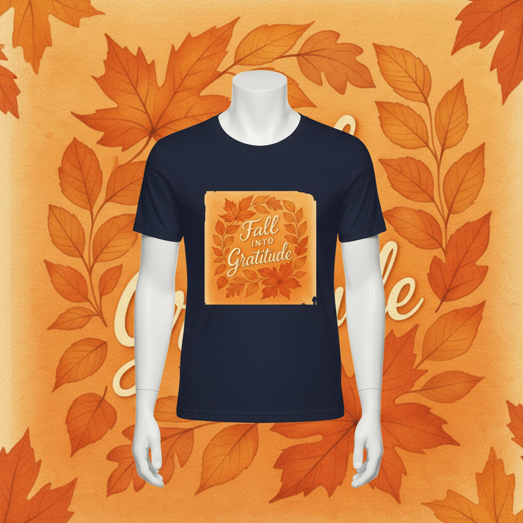 Fall into Gratitude Unisex Jersey Short Sleeve Tee
