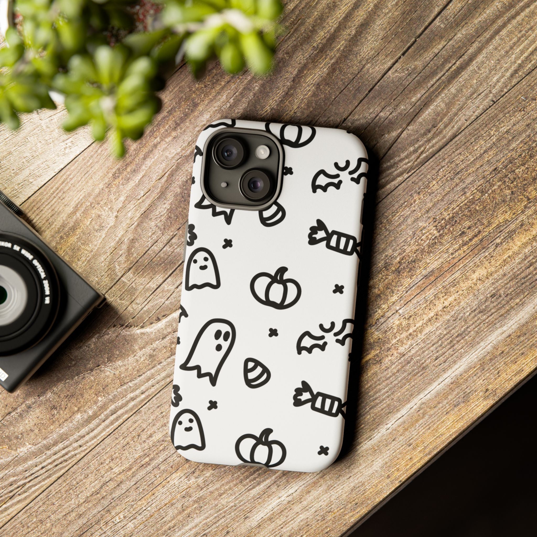 Halloween Themed Phone Case, Spooky Ghosts and Pumpkins, Fall Decor, Costume Party, Trick or Treat