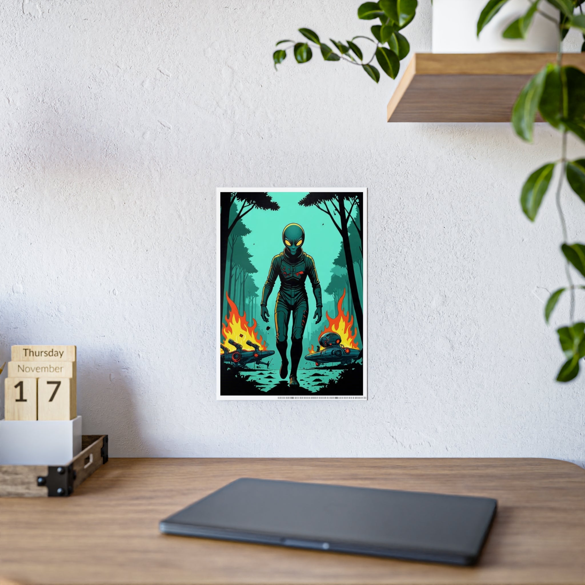 Glossy Alien Poster