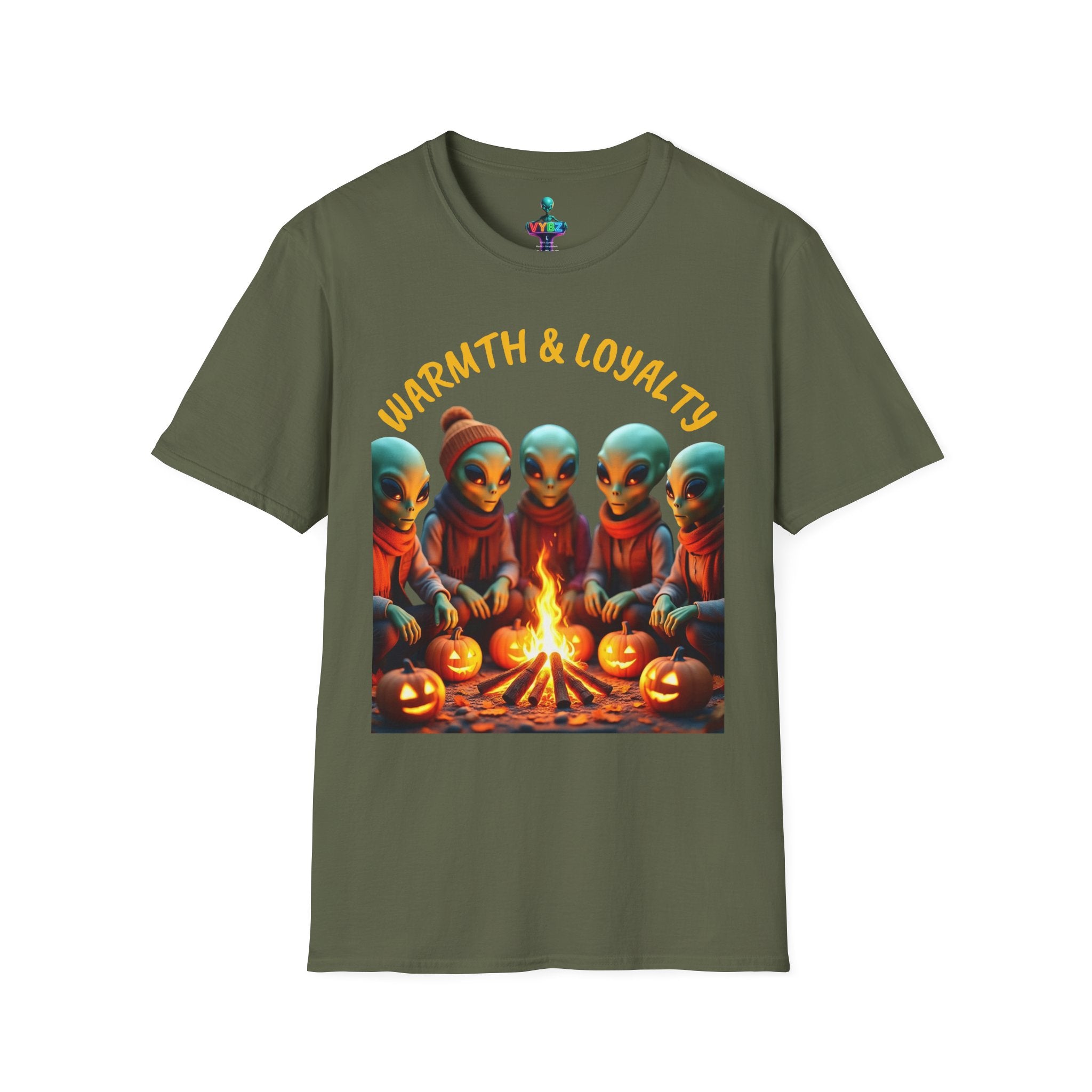 VYBZ Cozy Alien Campfire T-Shirt