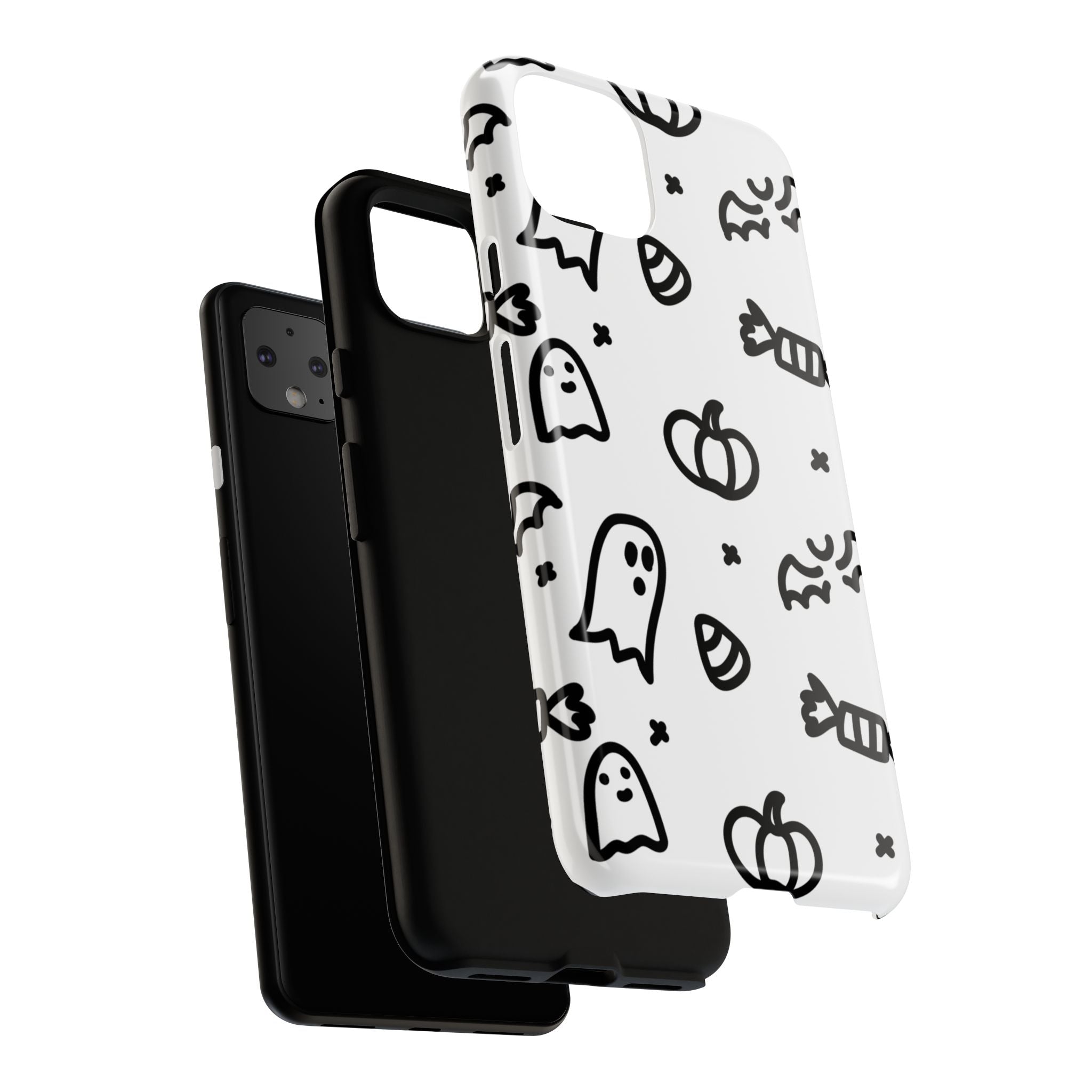 Halloween Themed Phone Case, Spooky Ghosts and Pumpkins, Fall Decor, Costume Party, Trick or Treat