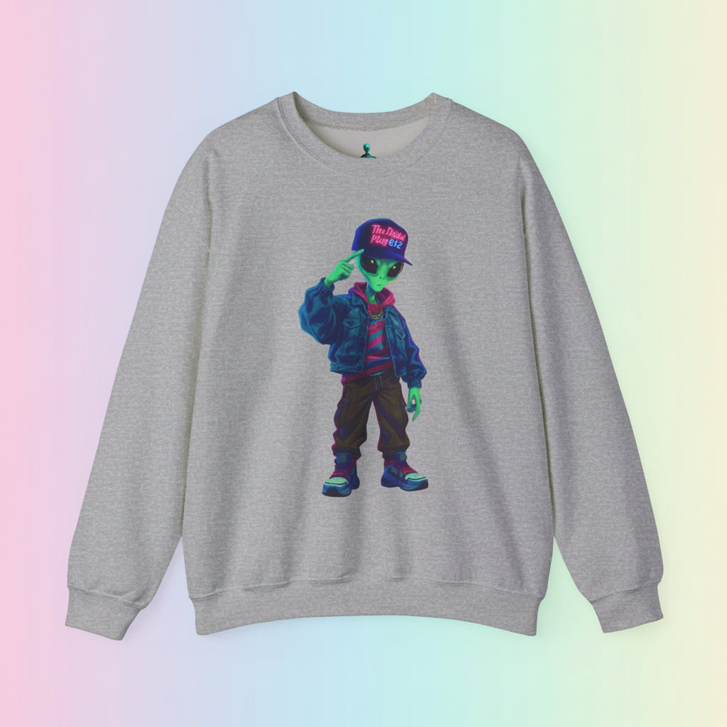 Stylish Alien Graphic Sweatshirt | Unisex Heavy Blend Crewneck | Trendy Casual Wear, Gift for Hipsters, Streetwear Fashion, Unique Art [...]