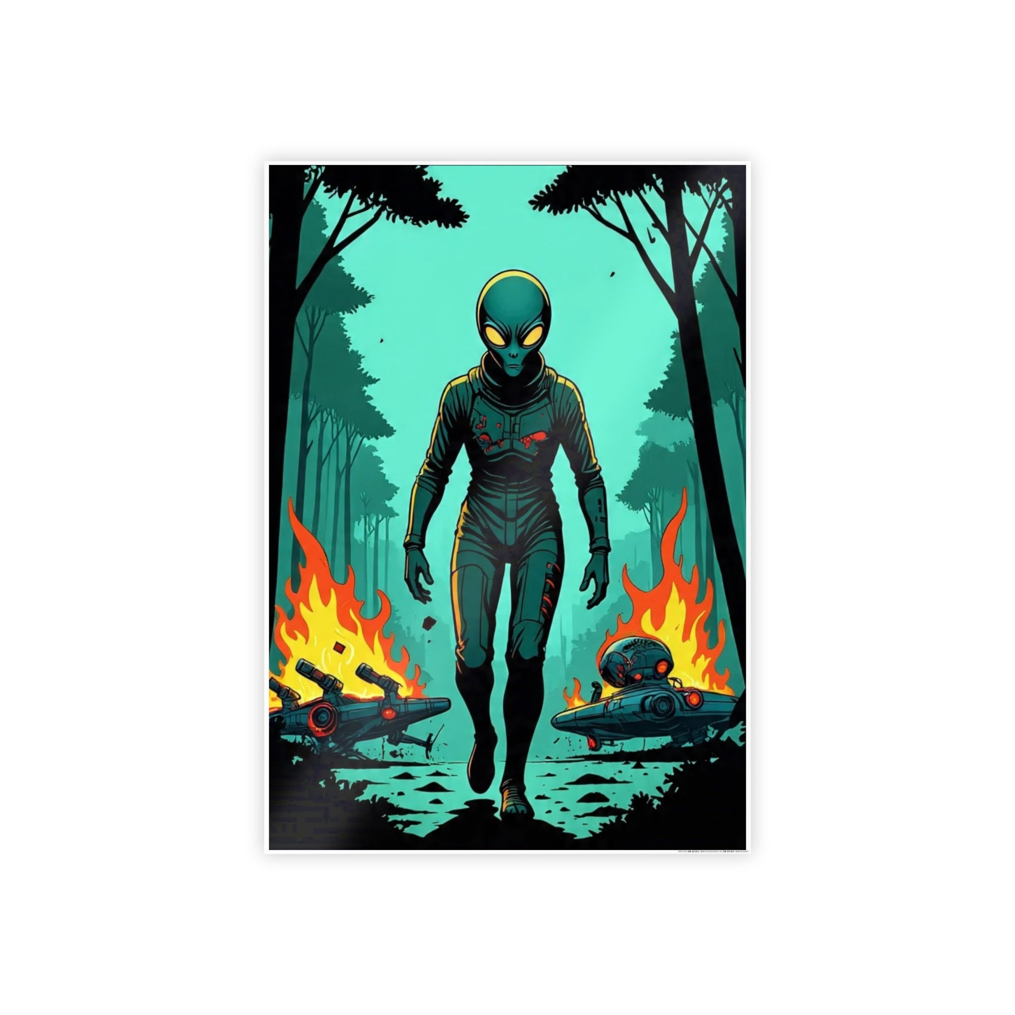 Glossy Alien Poster
