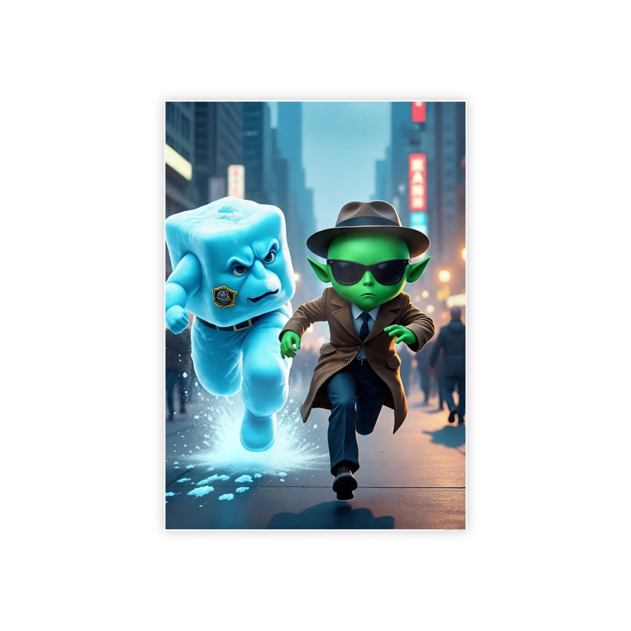 Alien Ice Glossy Art Posters