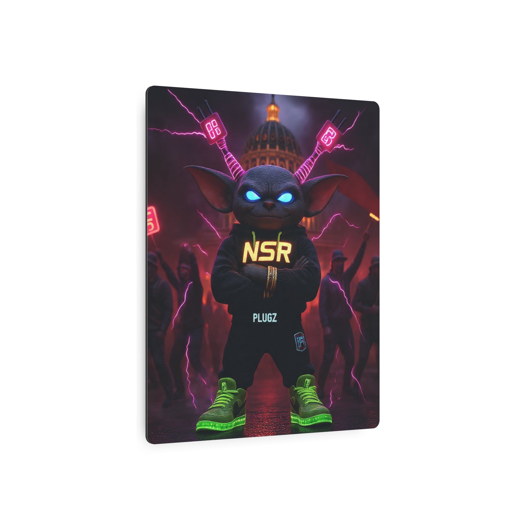 Limited Edition North Star Rebel x 612 Misfits 'Plugz' Metal Art Sign