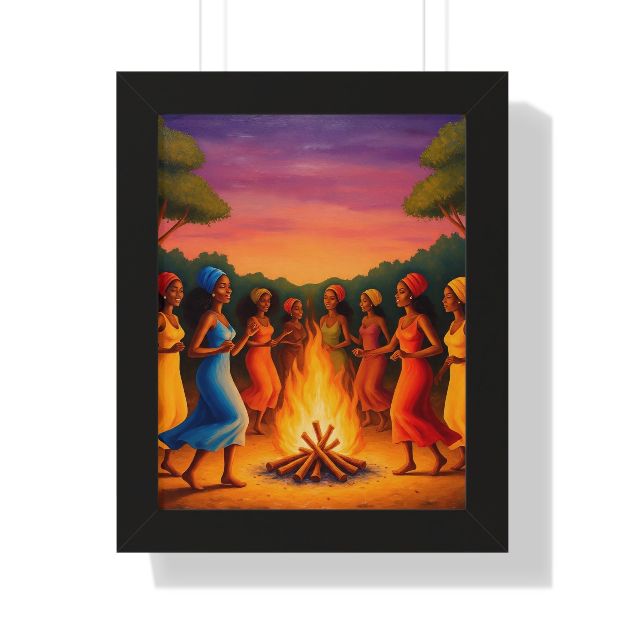 African Women Dance Party Celebration Poster