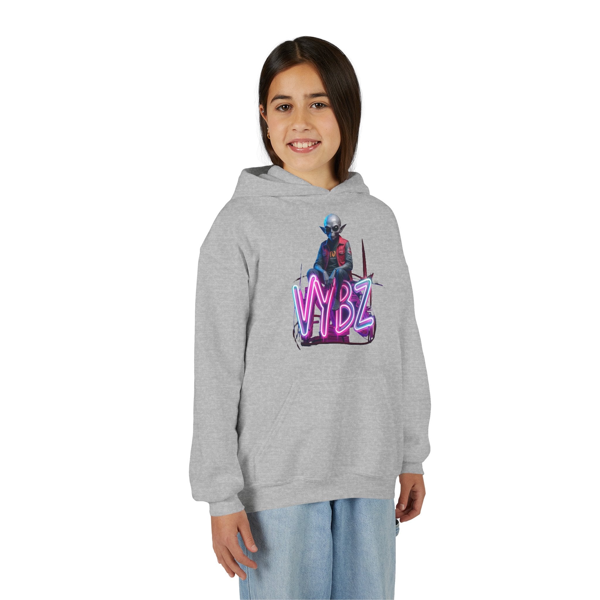 VYBZ Alien Youth Heavy Blend Hooded Sweatshirt, Cozy Streetwear, Perfect for Teens, Gifts for Holidays and Occasions, Casual [...]