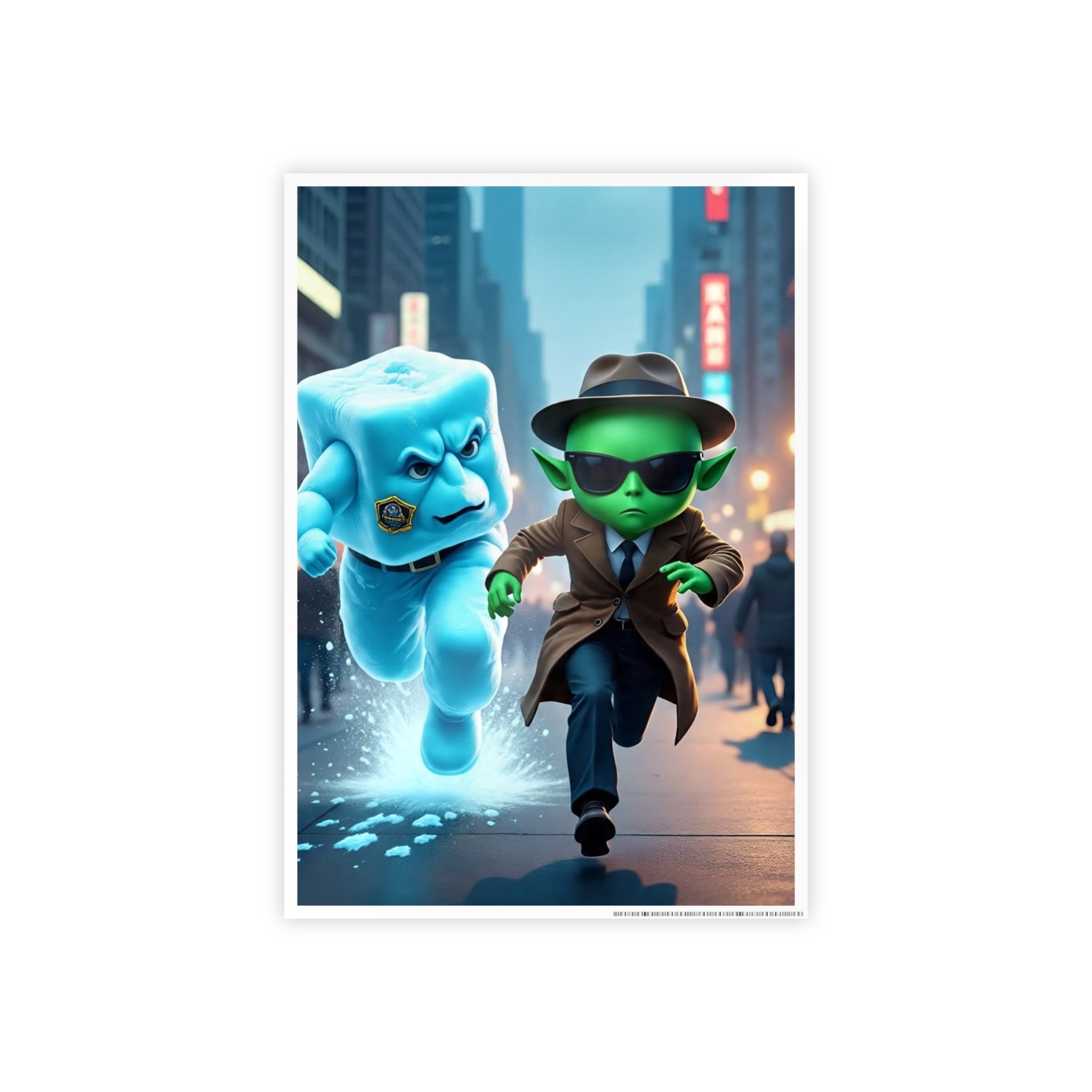 Alien Ice Glossy Art Posters
