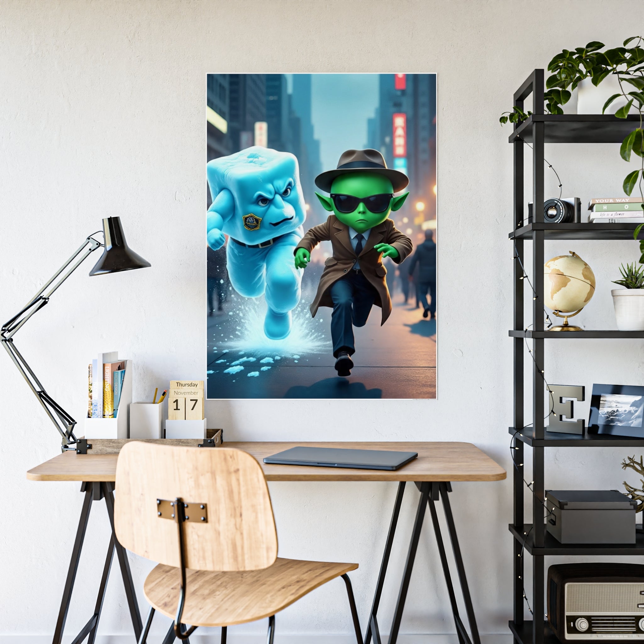 Alien Ice Glossy Art Posters