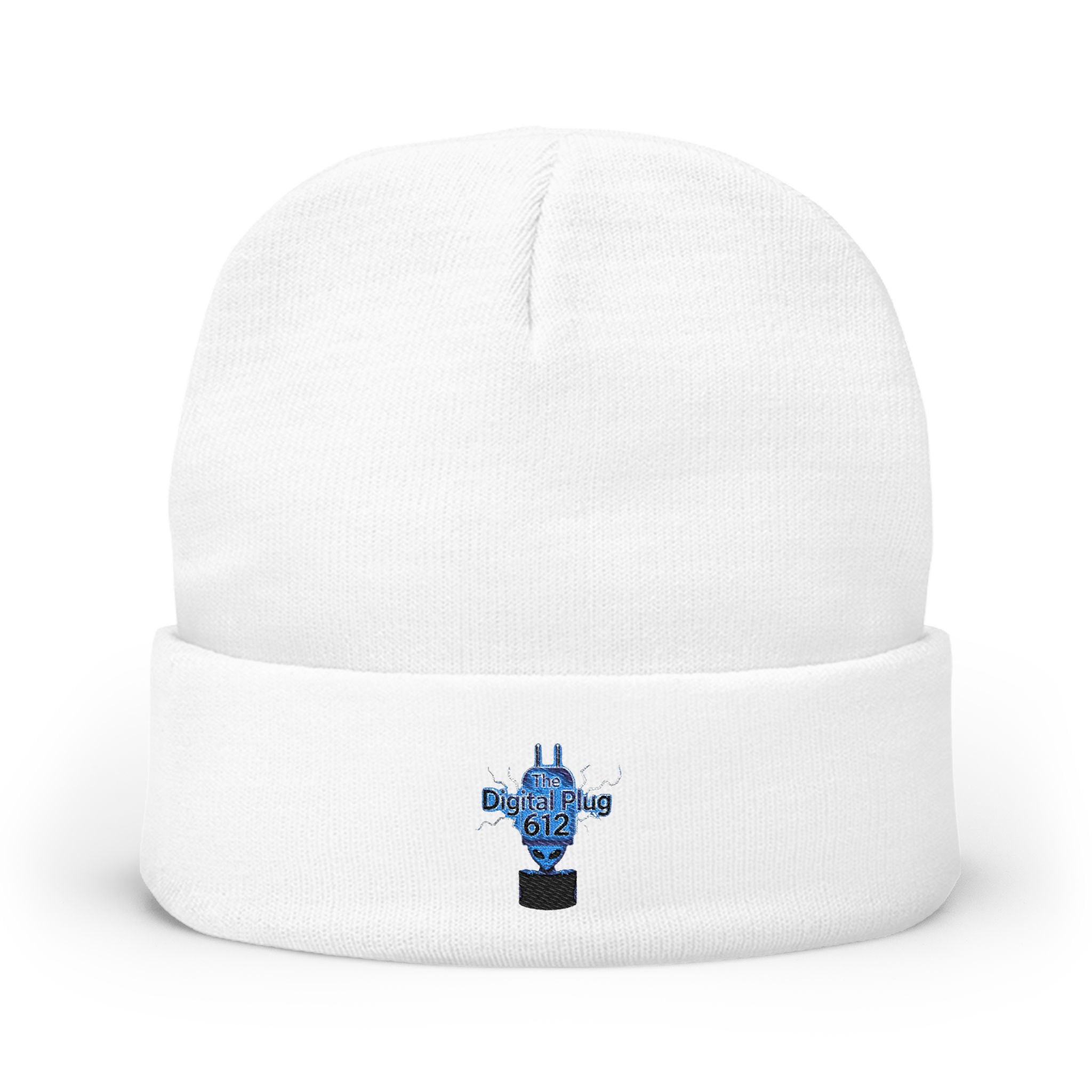 Embroidered Knit Digital Plug 612 Beanie