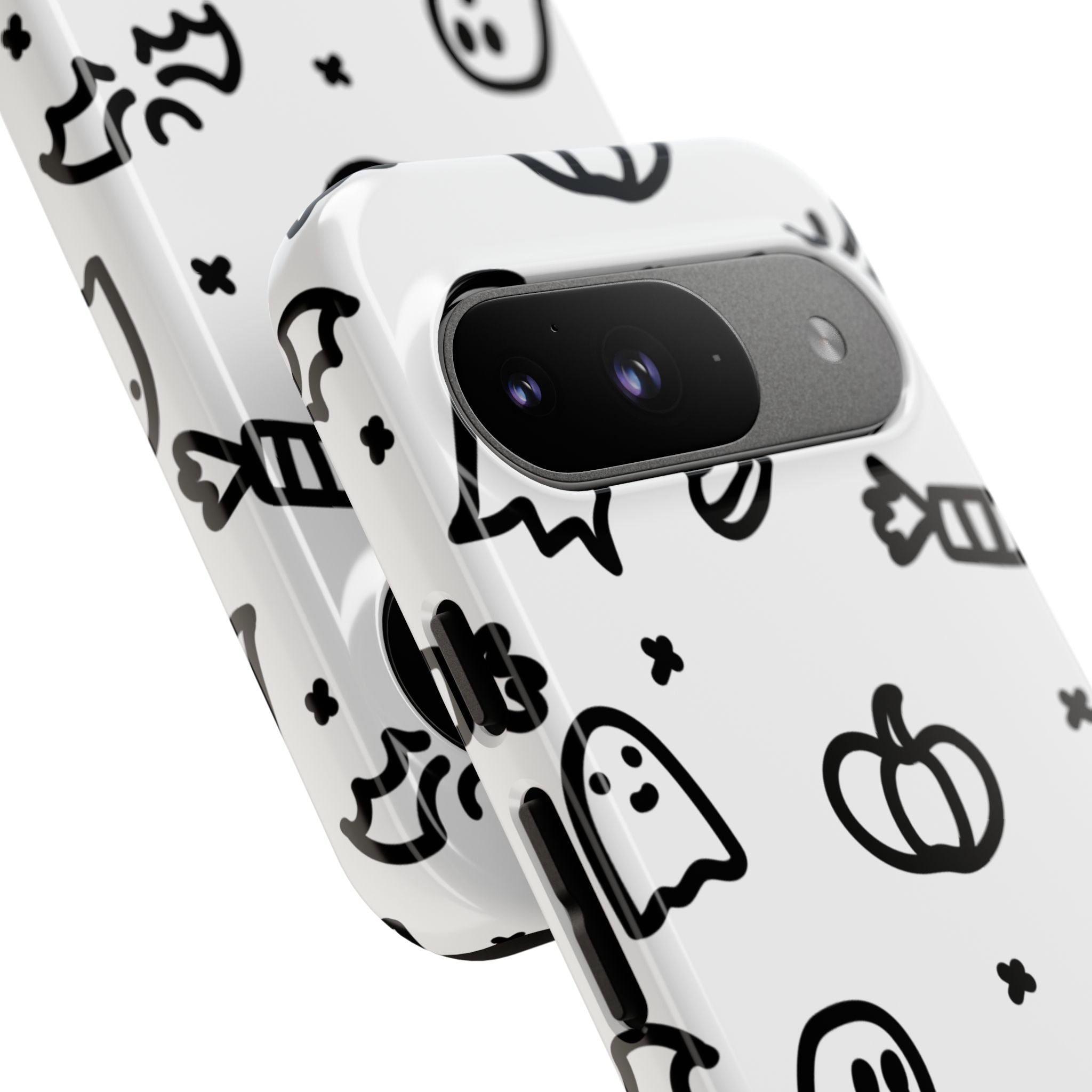 Halloween Themed Phone Case, Spooky Ghosts and Pumpkins, Fall Decor, Costume Party, Trick or Treat