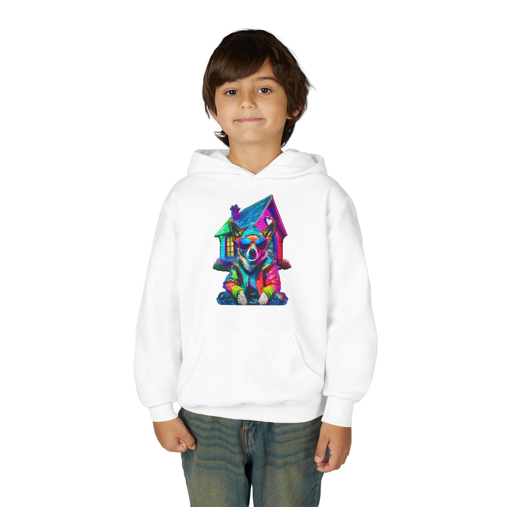 VYBZ Colorful Dog House Youth Hoodie