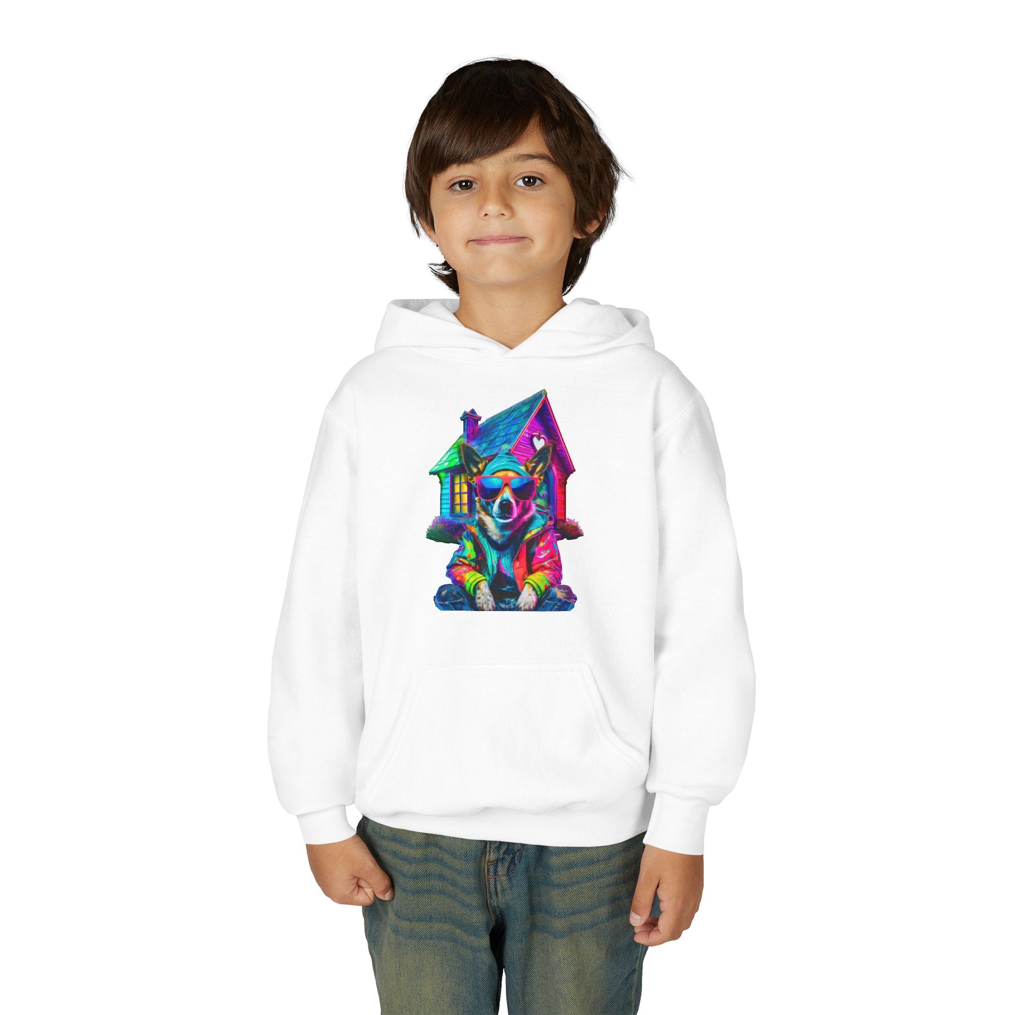 VYBZ Colorful Dog House Youth Hoodie