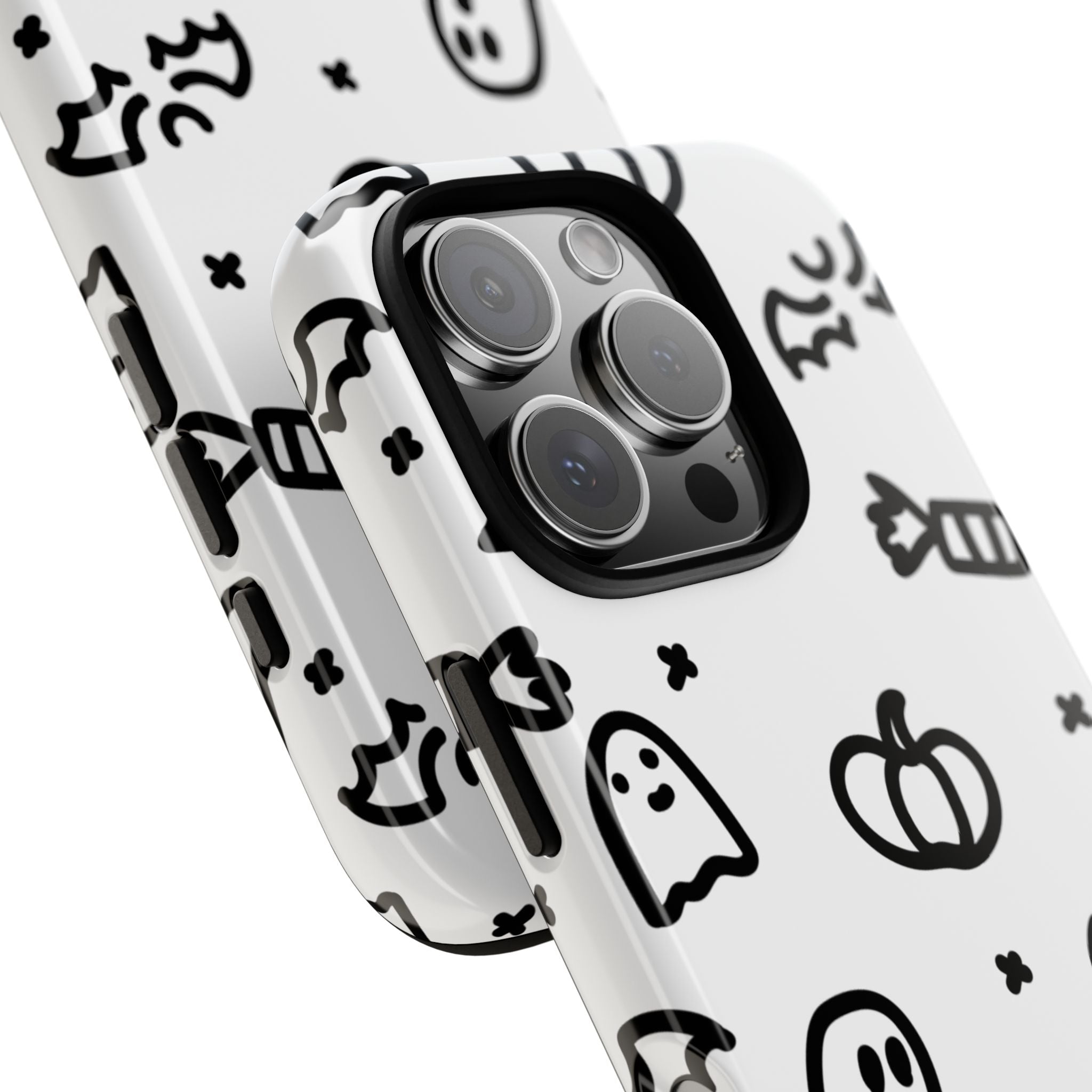 Halloween Themed Phone Case, Spooky Ghosts and Pumpkins, Fall Decor, Costume Party, Trick or Treat