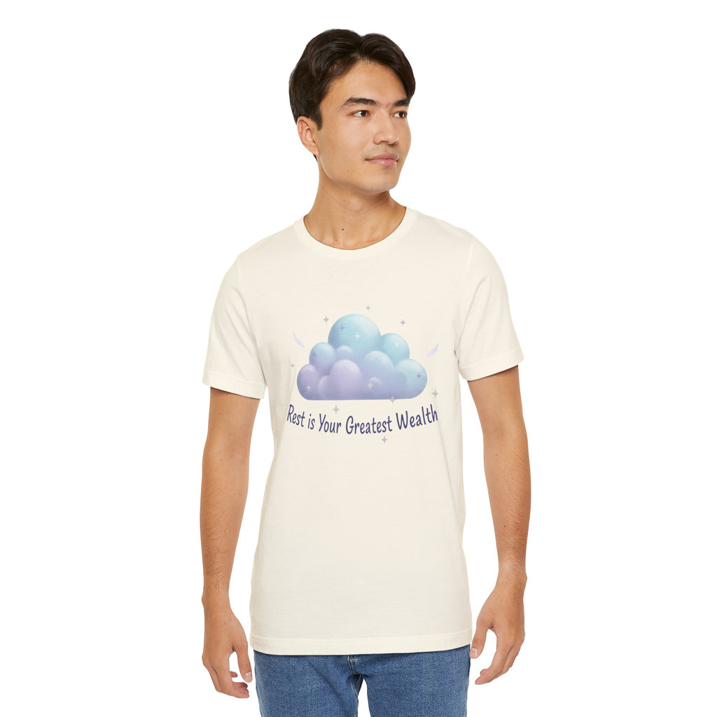 Rest Is Your Greatest Wealth Tee | Sleepmaxxing, restful self care