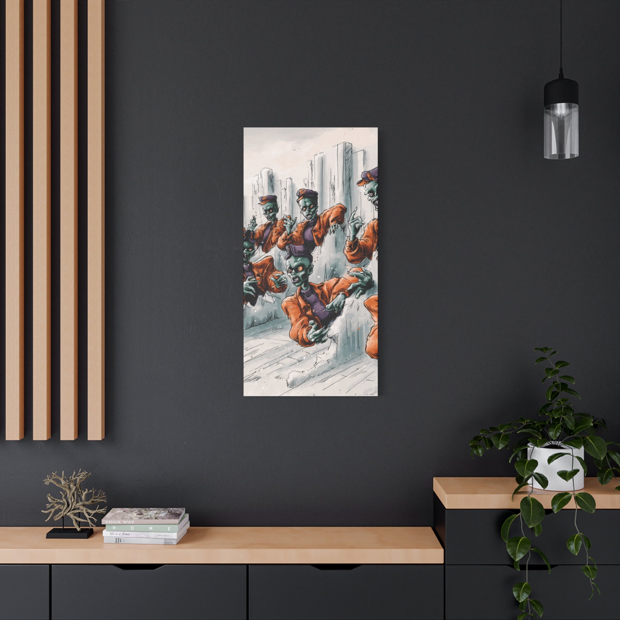 Zombie Chorus Matte Canvas Wall Art