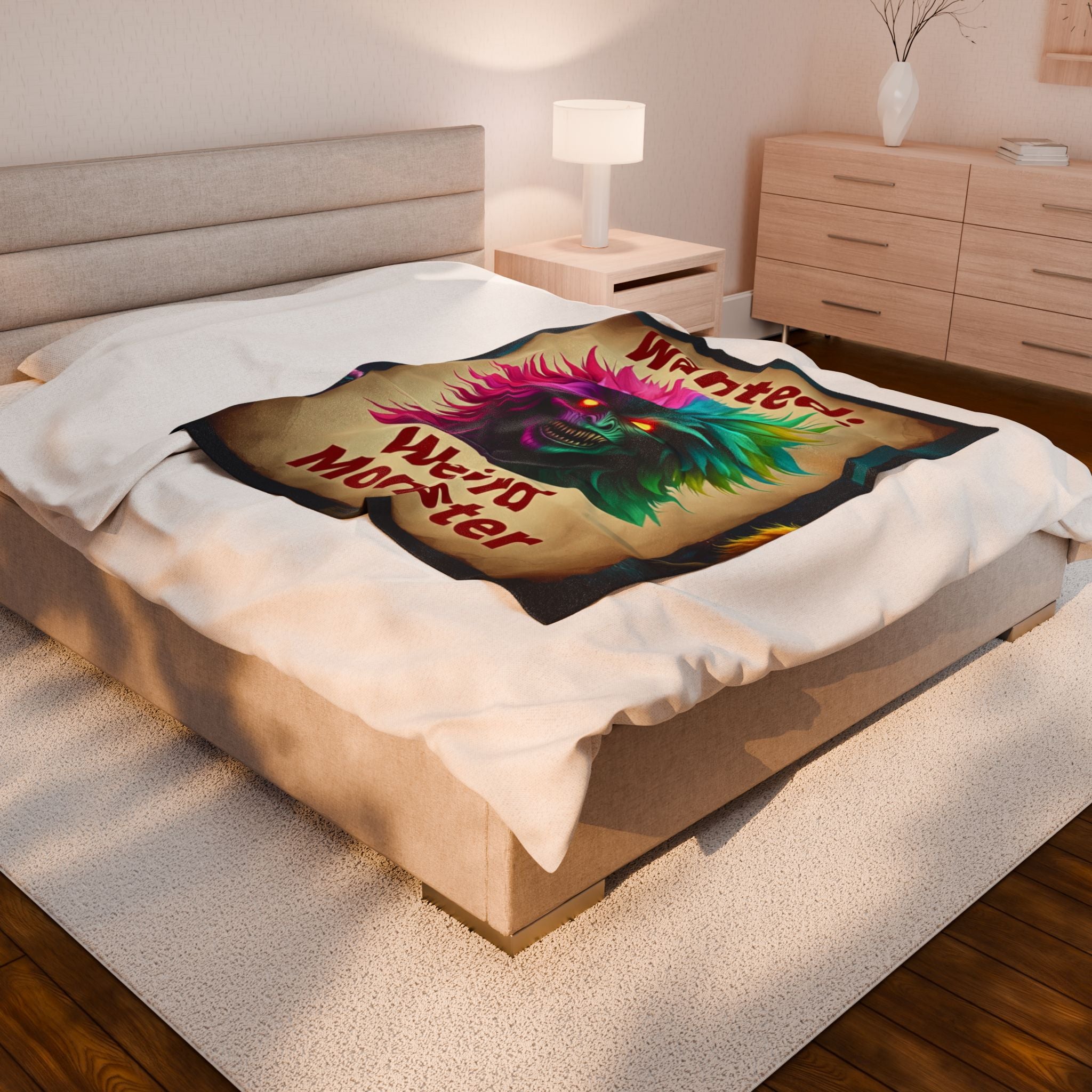 Wanted: Weird Monster Plush Blanket