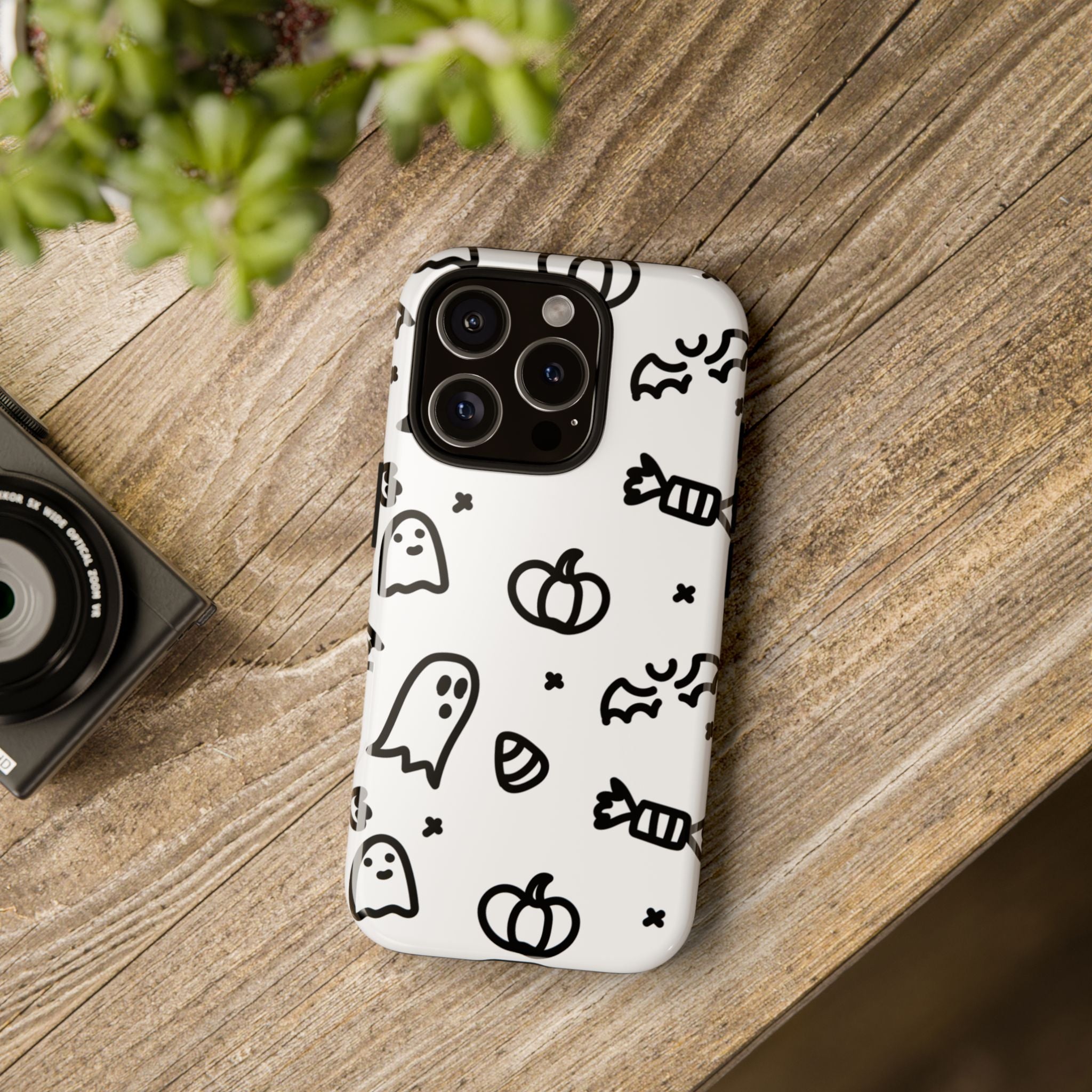 Halloween Themed Phone Case, Spooky Ghosts and Pumpkins, Fall Decor, Costume Party, Trick or Treat