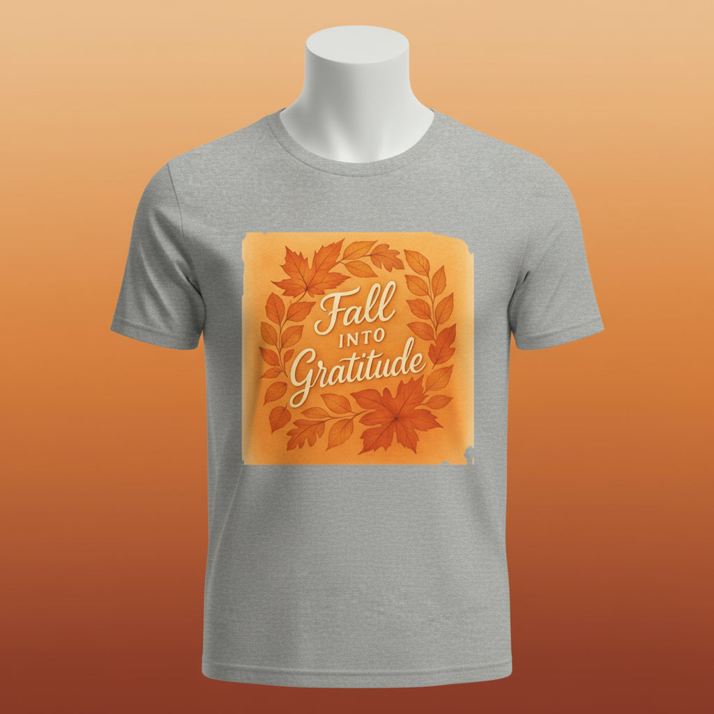 Fall into Gratitude Unisex Jersey Short Sleeve Tee
