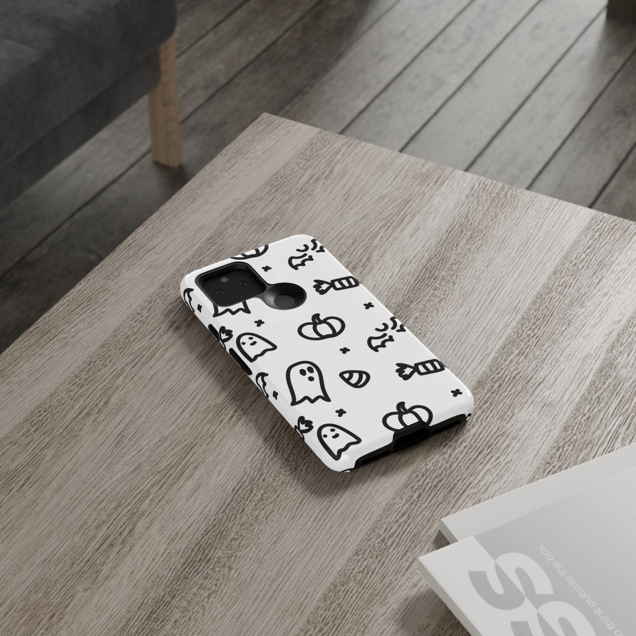 Halloween Themed Phone Case, Spooky Ghosts and Pumpkins, Fall Decor, Costume Party, Trick or Treat
