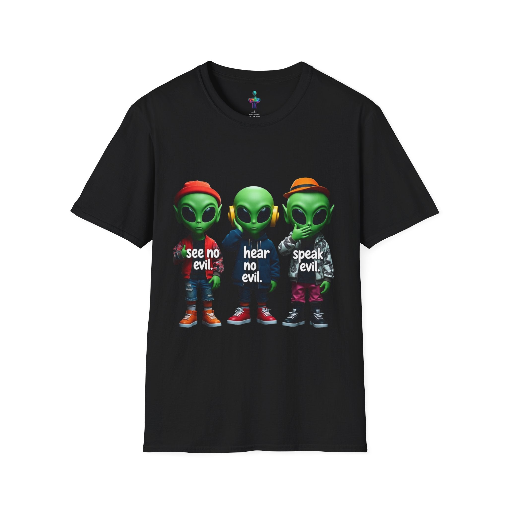 VYBZ Alien "See No Evil, Hear No Evil, Speak Evil" Unisex T-Shirt
