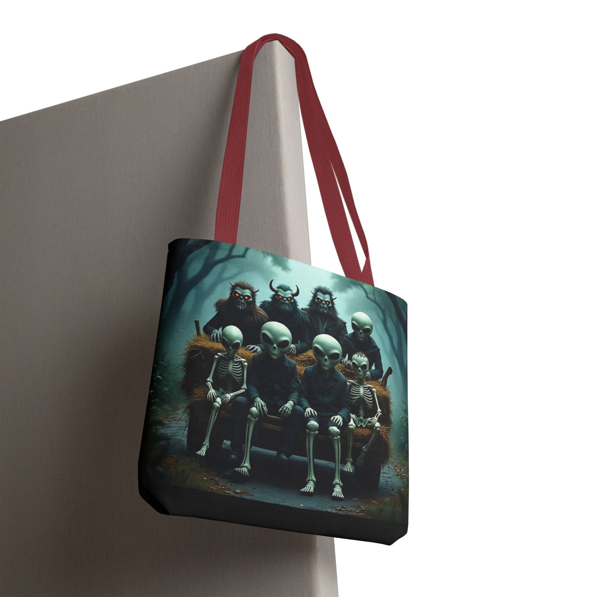 VYBZ Alien Tote Bag - Halloween Trick or Treating Spacious Design
