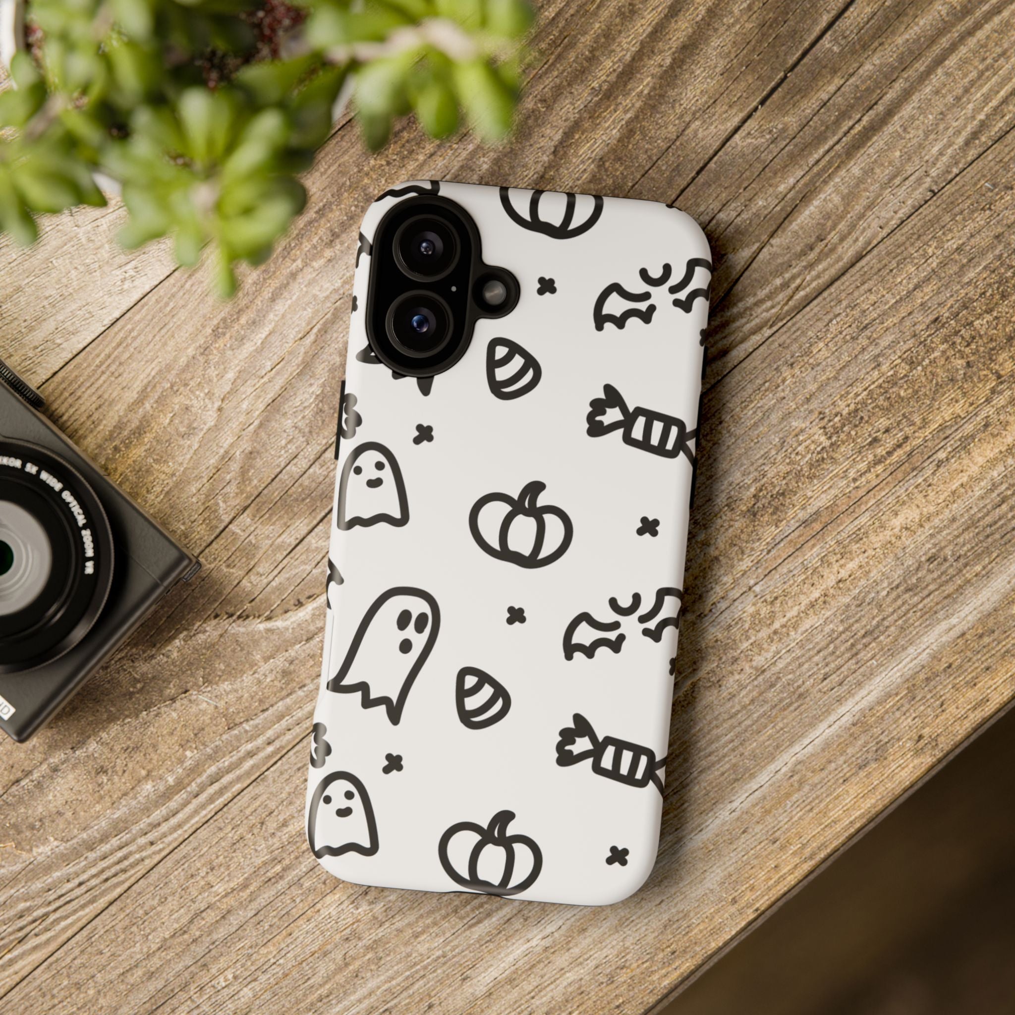 Halloween Themed Phone Case, Spooky Ghosts and Pumpkins, Fall Decor, Costume Party, Trick or Treat