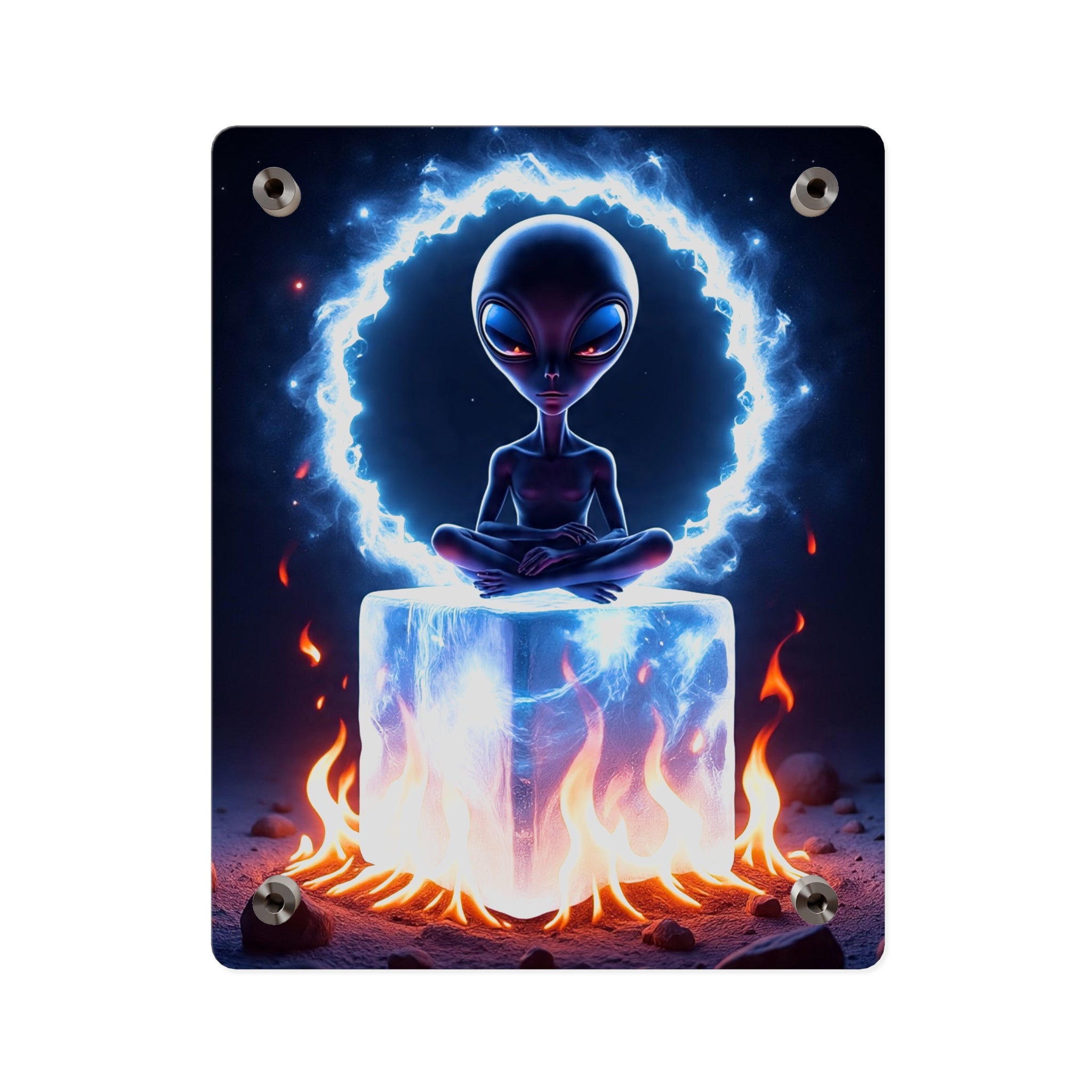 Cosmic Alien Acrylic Wall Art