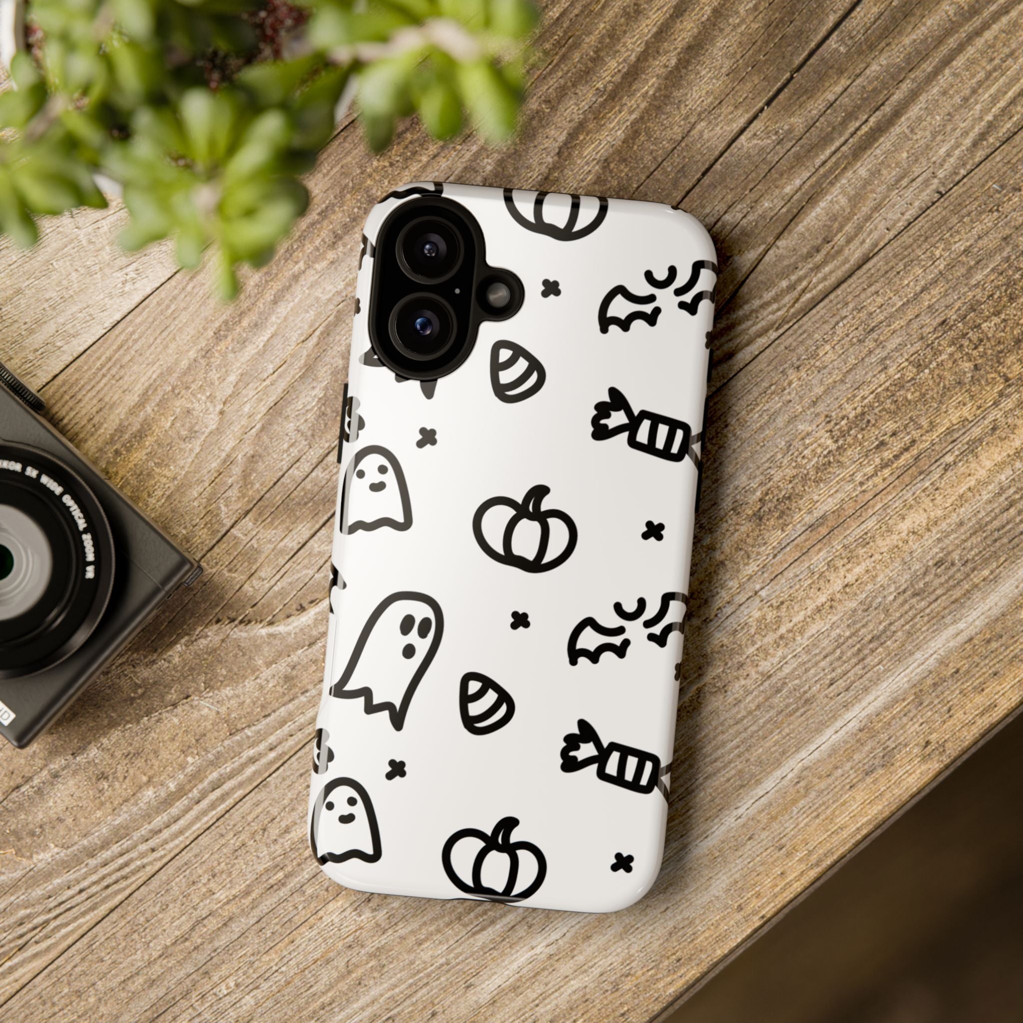 Halloween Themed Phone Case, Spooky Ghosts and Pumpkins, Fall Decor, Costume Party, Trick or Treat