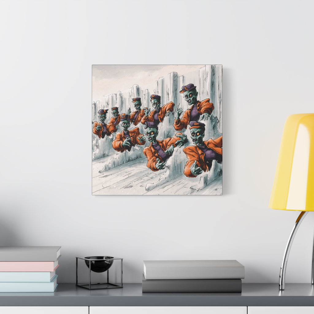 Zombie Chorus Matte Canvas Wall Art