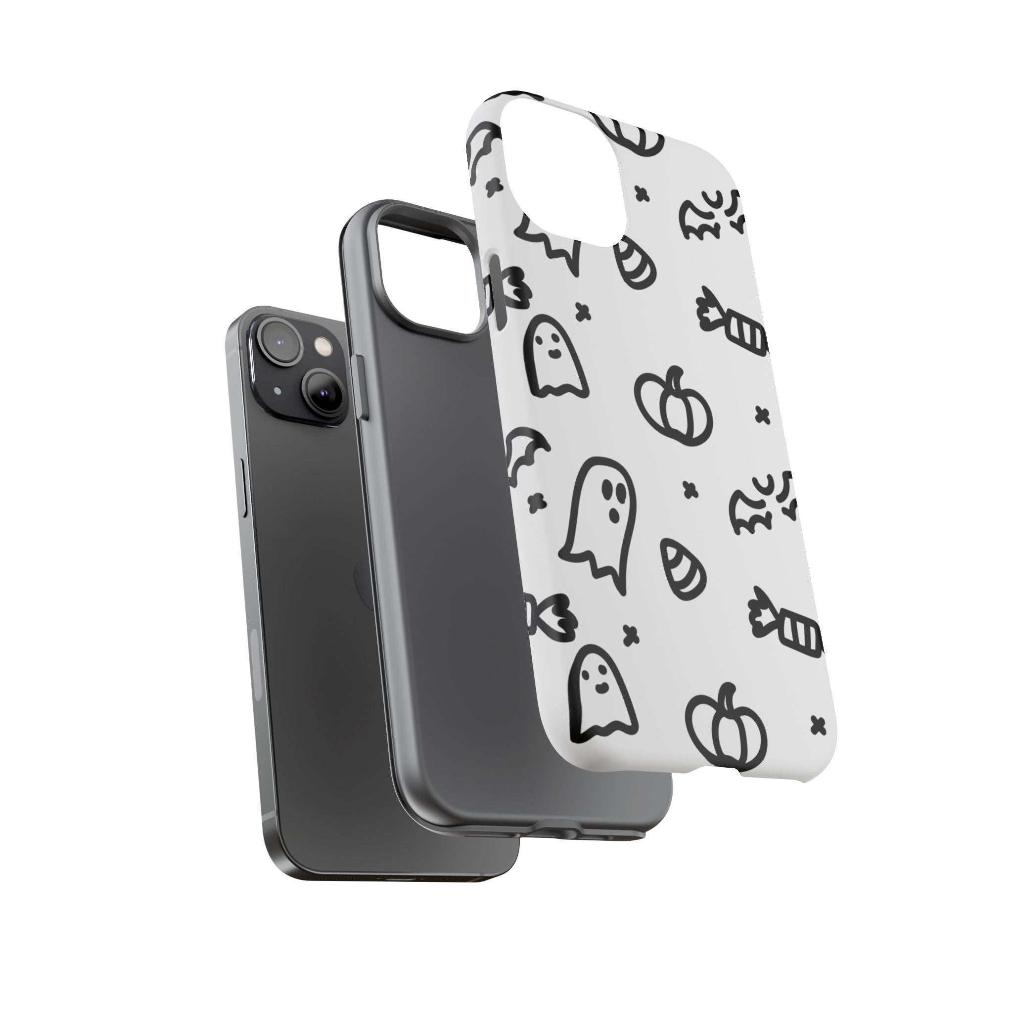Halloween Themed Phone Case, Spooky Ghosts and Pumpkins, Fall Decor, Costume Party, Trick or Treat