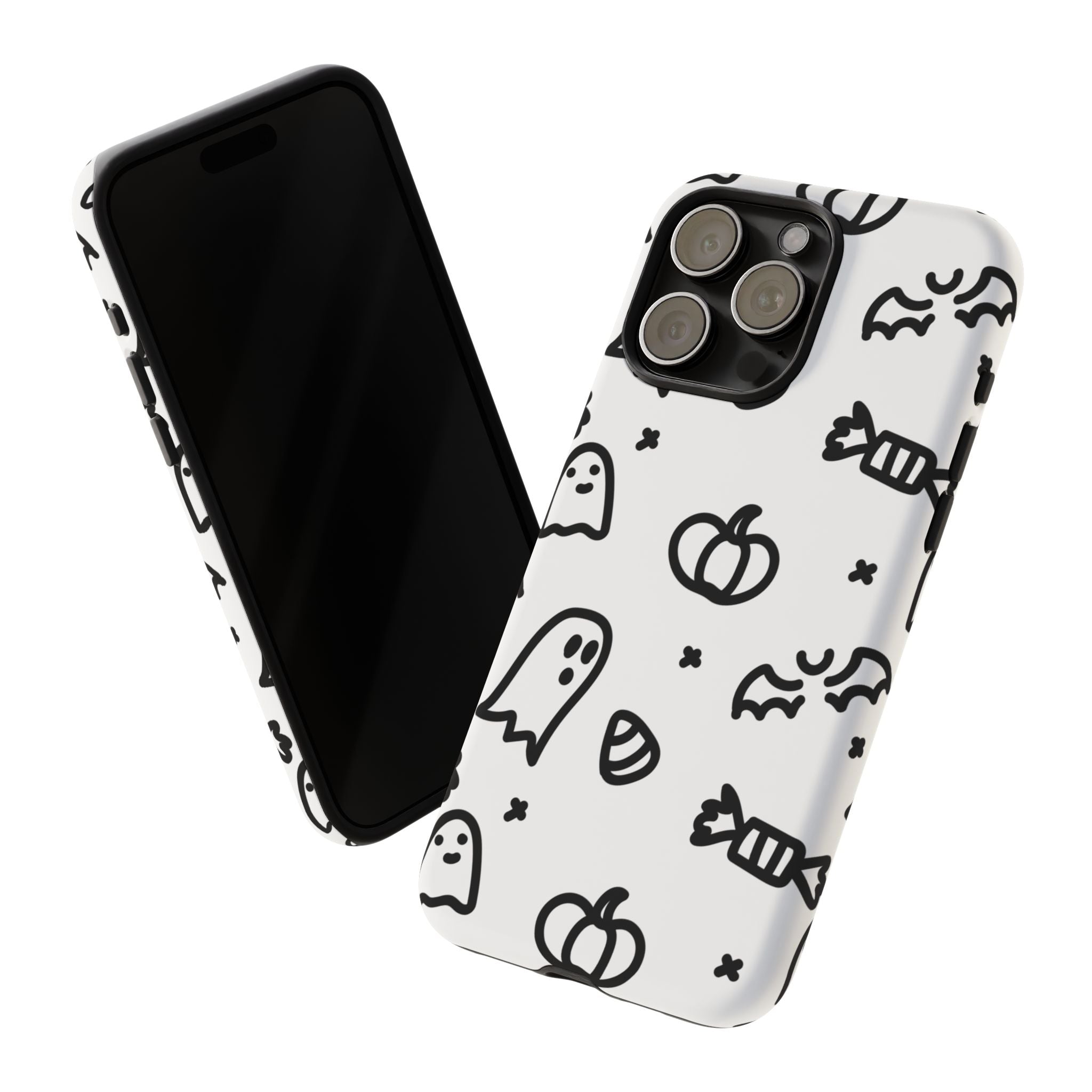 Halloween Themed Phone Case, Spooky Ghosts and Pumpkins, Fall Decor, Costume Party, Trick or Treat