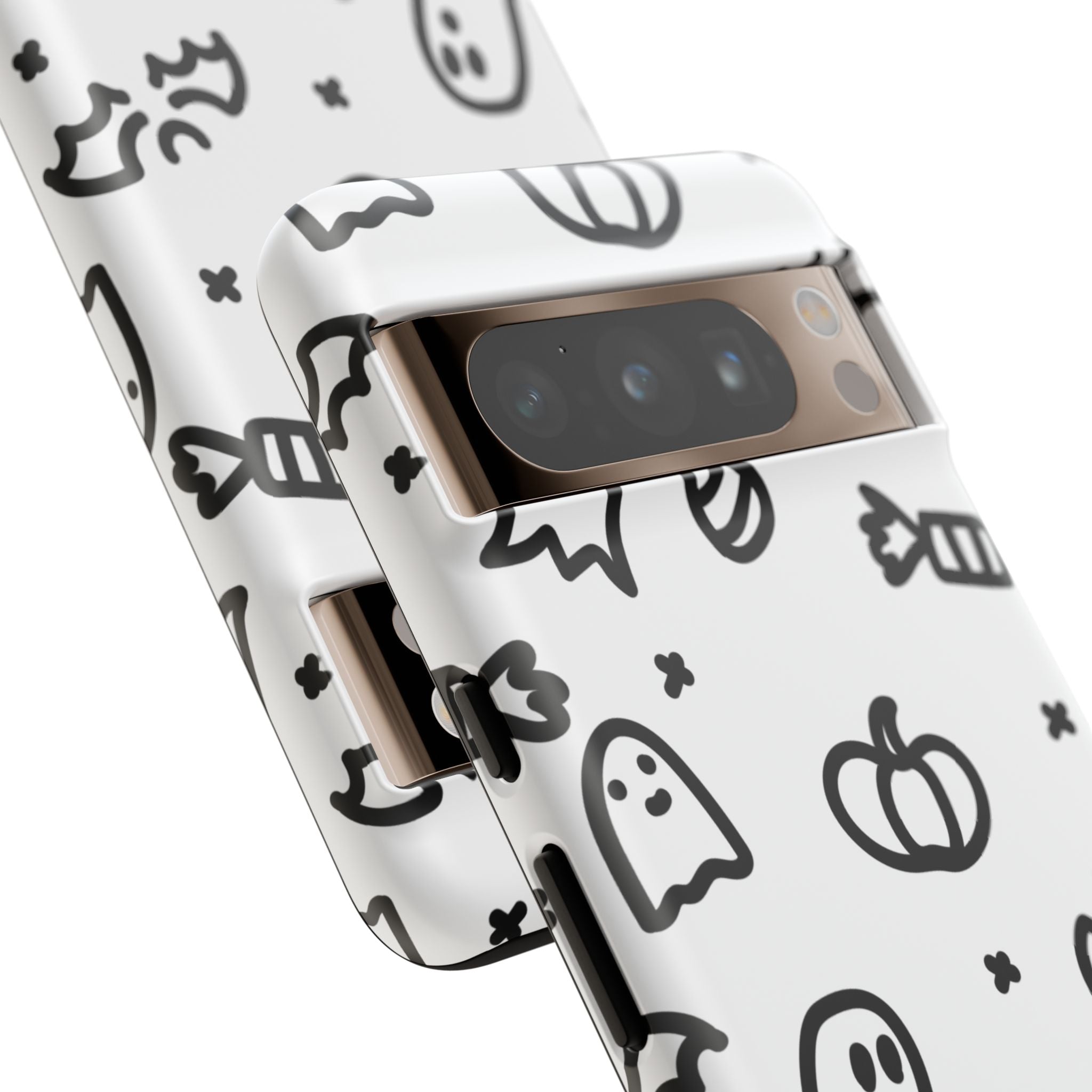 Halloween Themed Phone Case, Spooky Ghosts and Pumpkins, Fall Decor, Costume Party, Trick or Treat