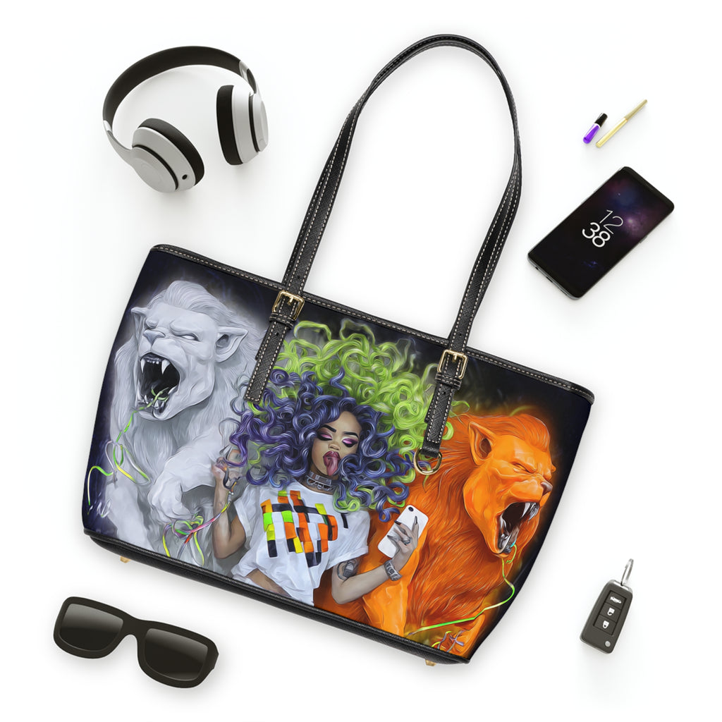 Shoulder Bag - VYBZ 'The Lioness' Colorful Design